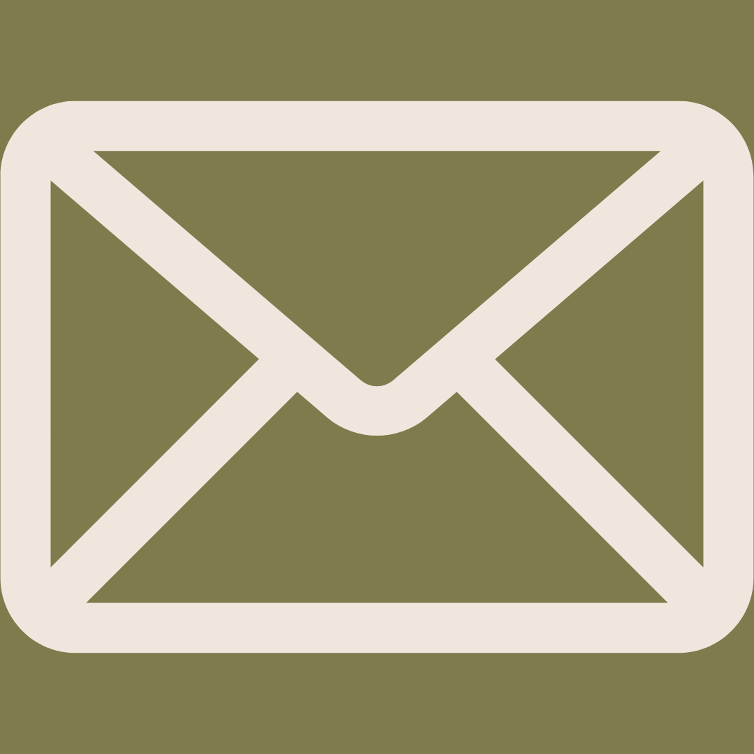 Icon of a closed envelope on a greenish background.