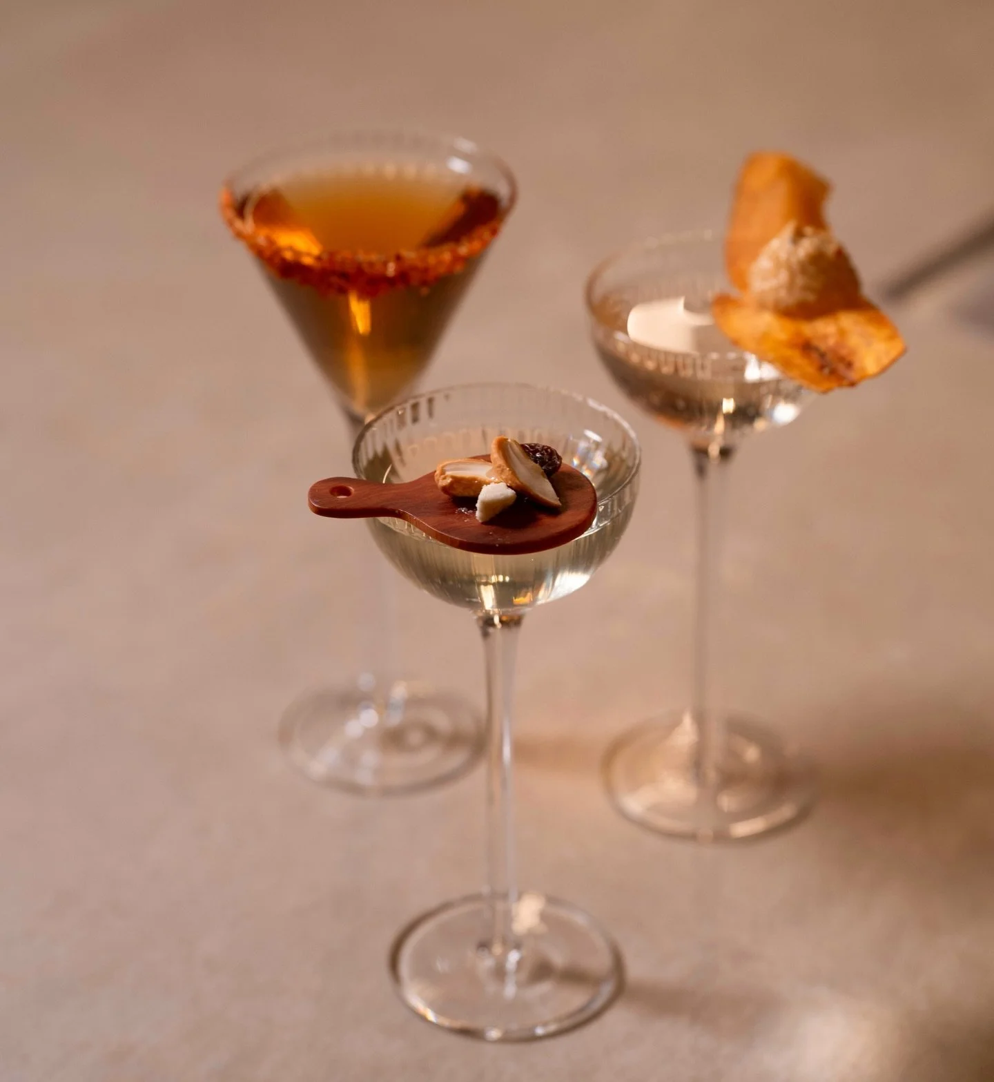 Introducing the cutest cocktail trio: The Tiny Savouries ✨
Featuring Taco Tuesday, Ackee &amp; Saltfish, and our newest addition: The Charcuterie Board 🧀 👀

Created by the dream team @natasharossi_ @evanscorey_ and our beloved @_aidenrobert 
Each d