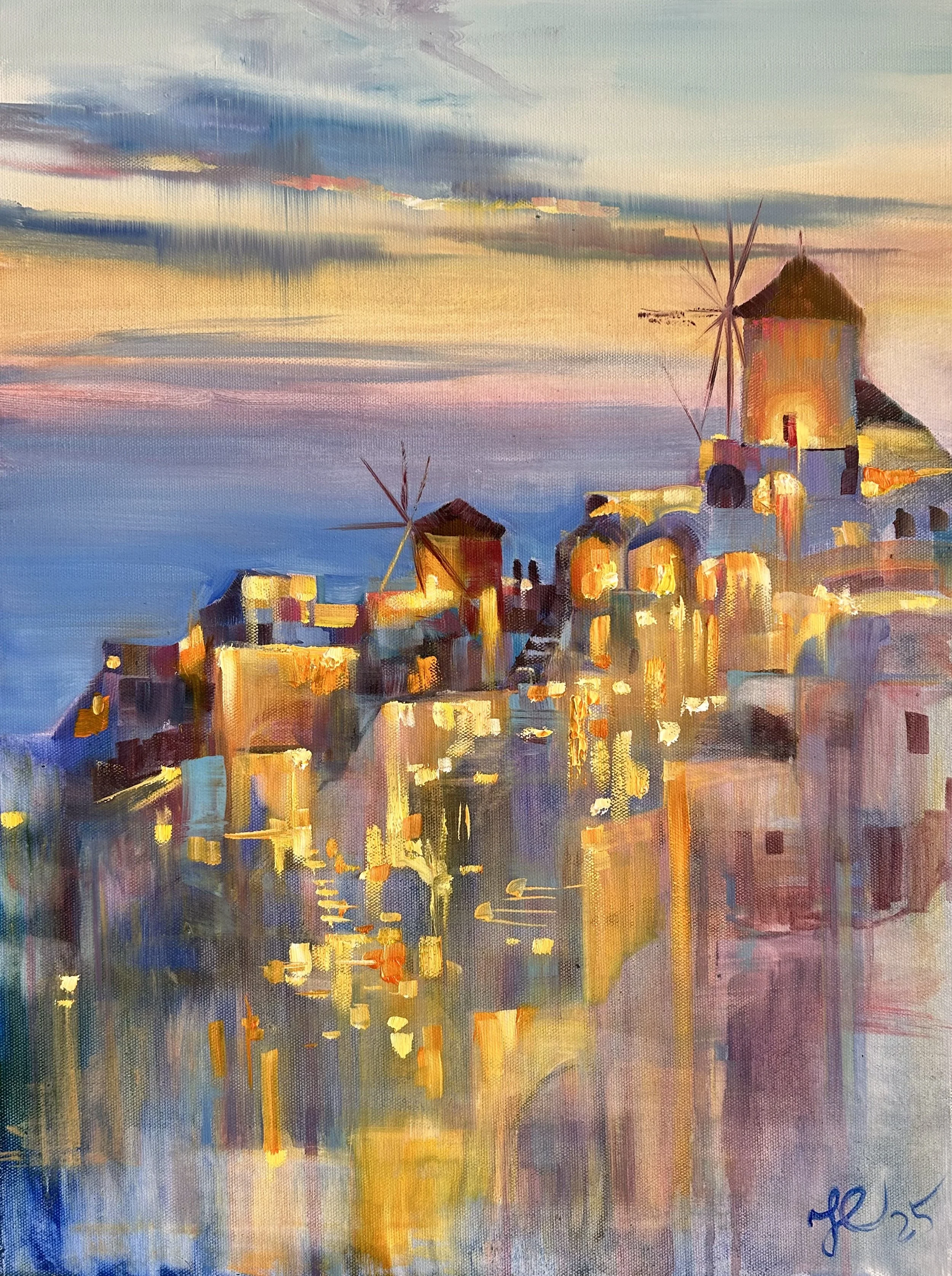 Santorini in Sunset