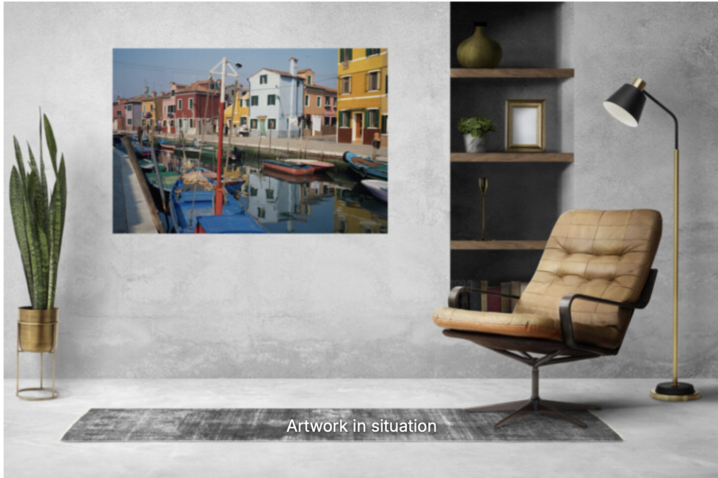 Artistic photography print Burano Venetian Island 3 by photographer Derek Harris - details