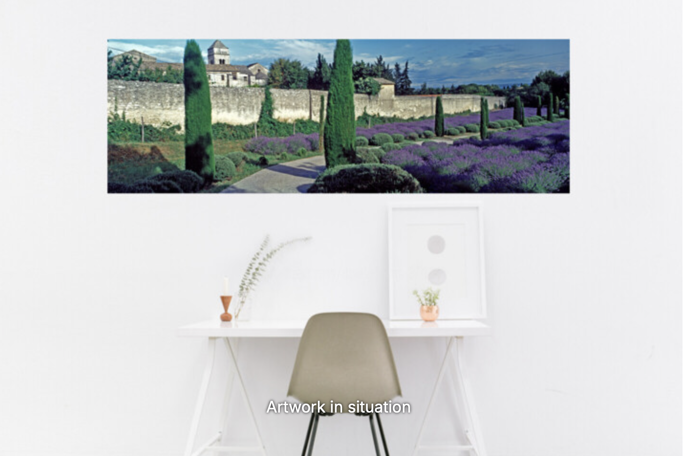 Artistic photography print The Lavender Garden At The Asylum Of St Remy De Provence by photographer Derek Harris - details