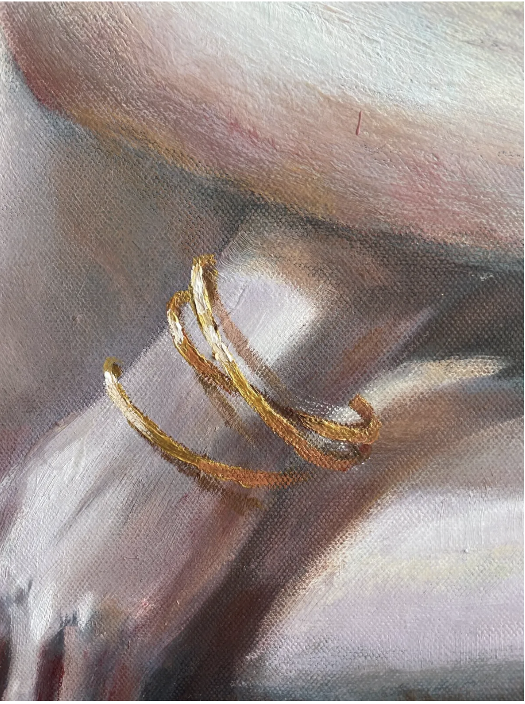 Anna Reznikova's art Golden Reflection - details