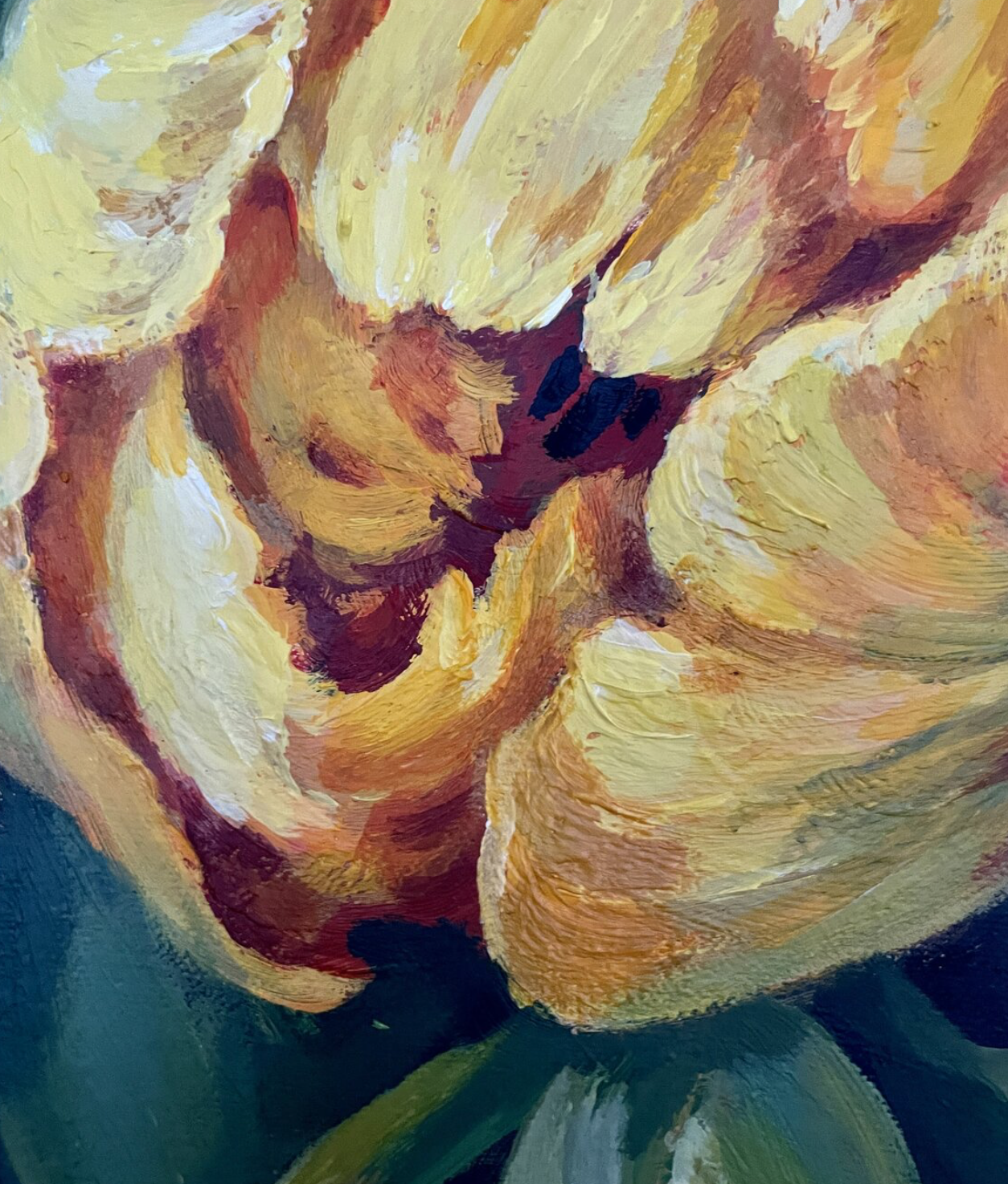 Anna Reznikova's art Spring Bouquet with Beetle - details