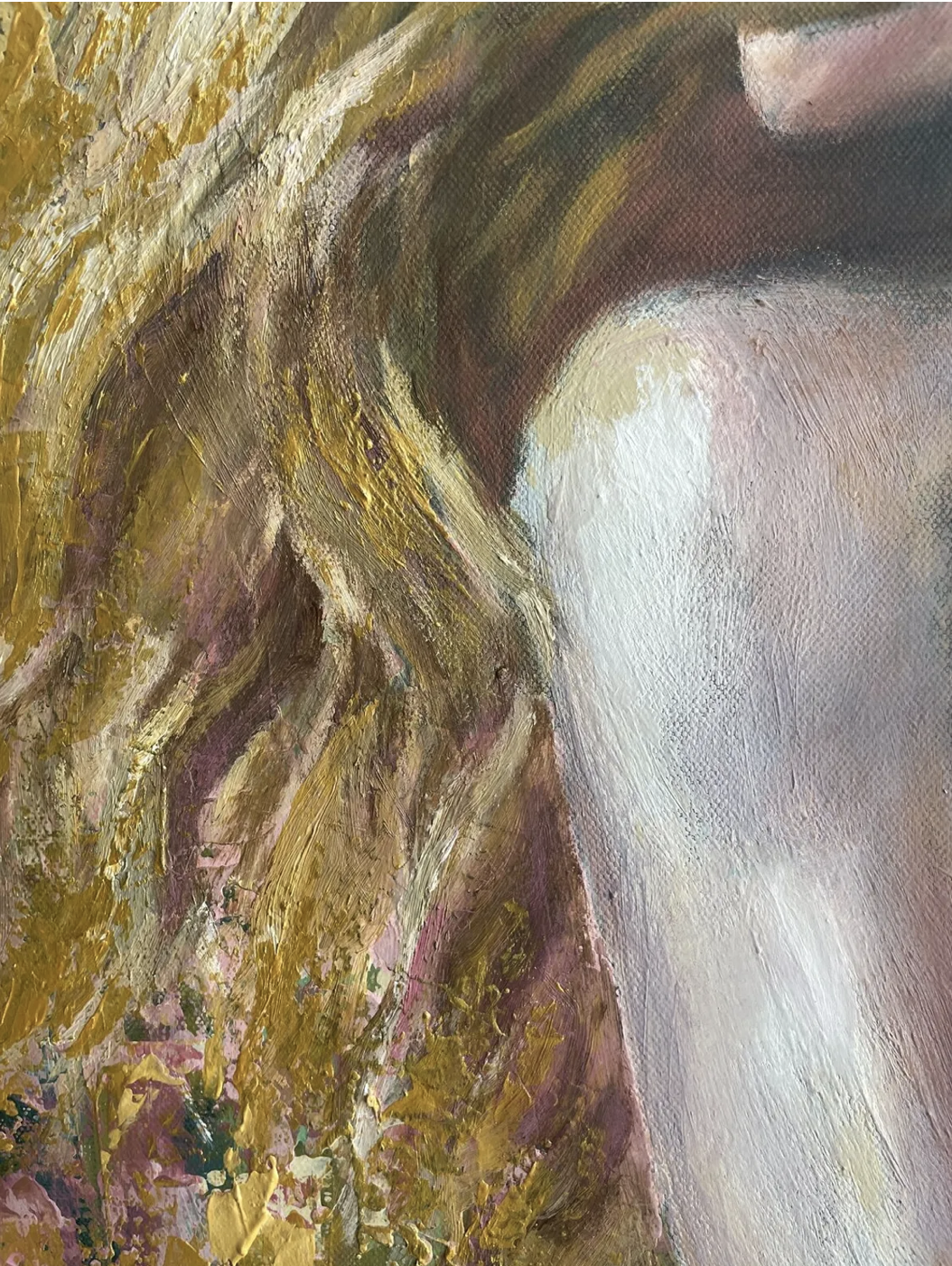 Anna Reznikova's art Golden Reflection - details