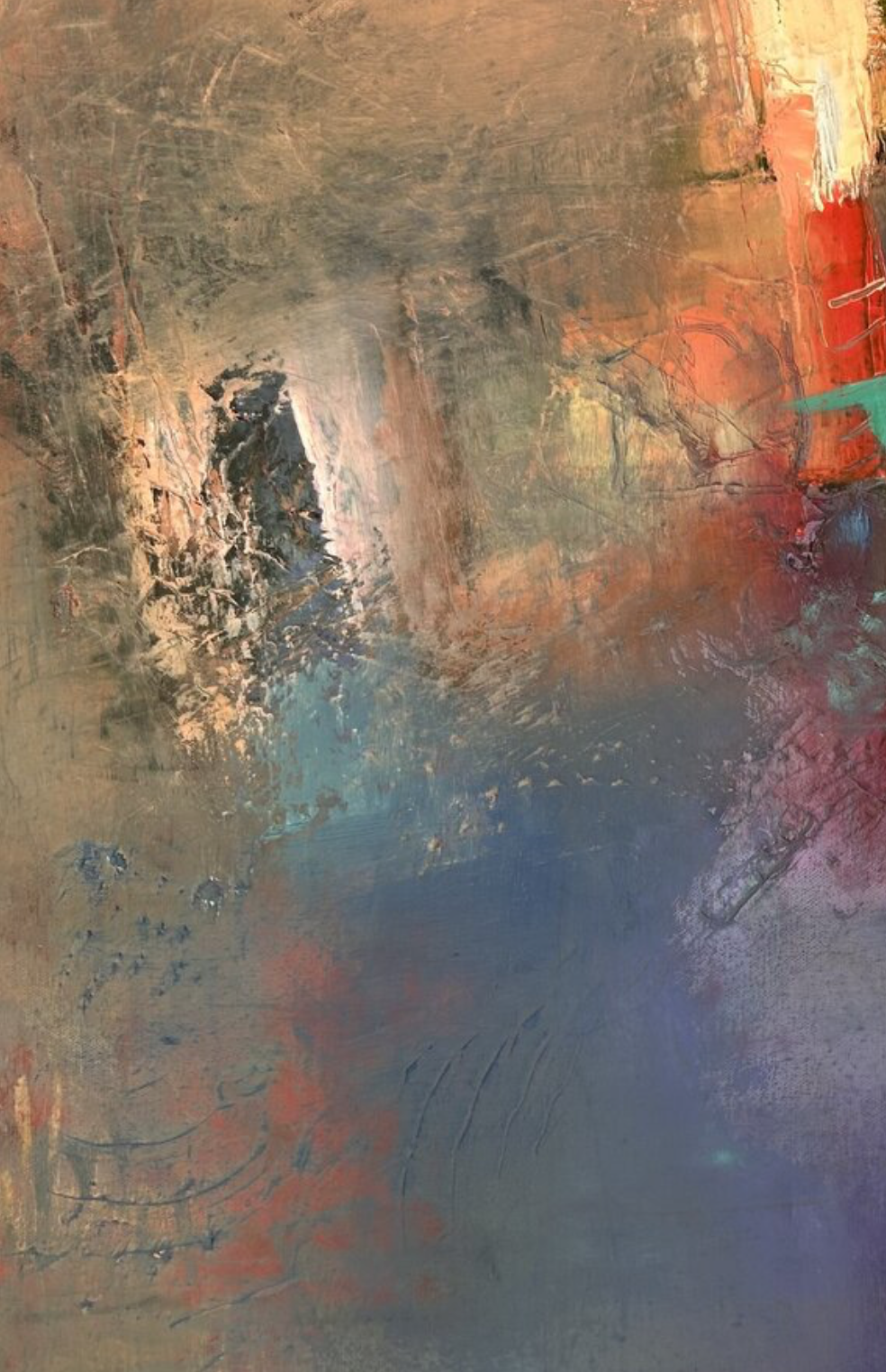 Art by Ludmila Budanov Storm of Thoughts - details