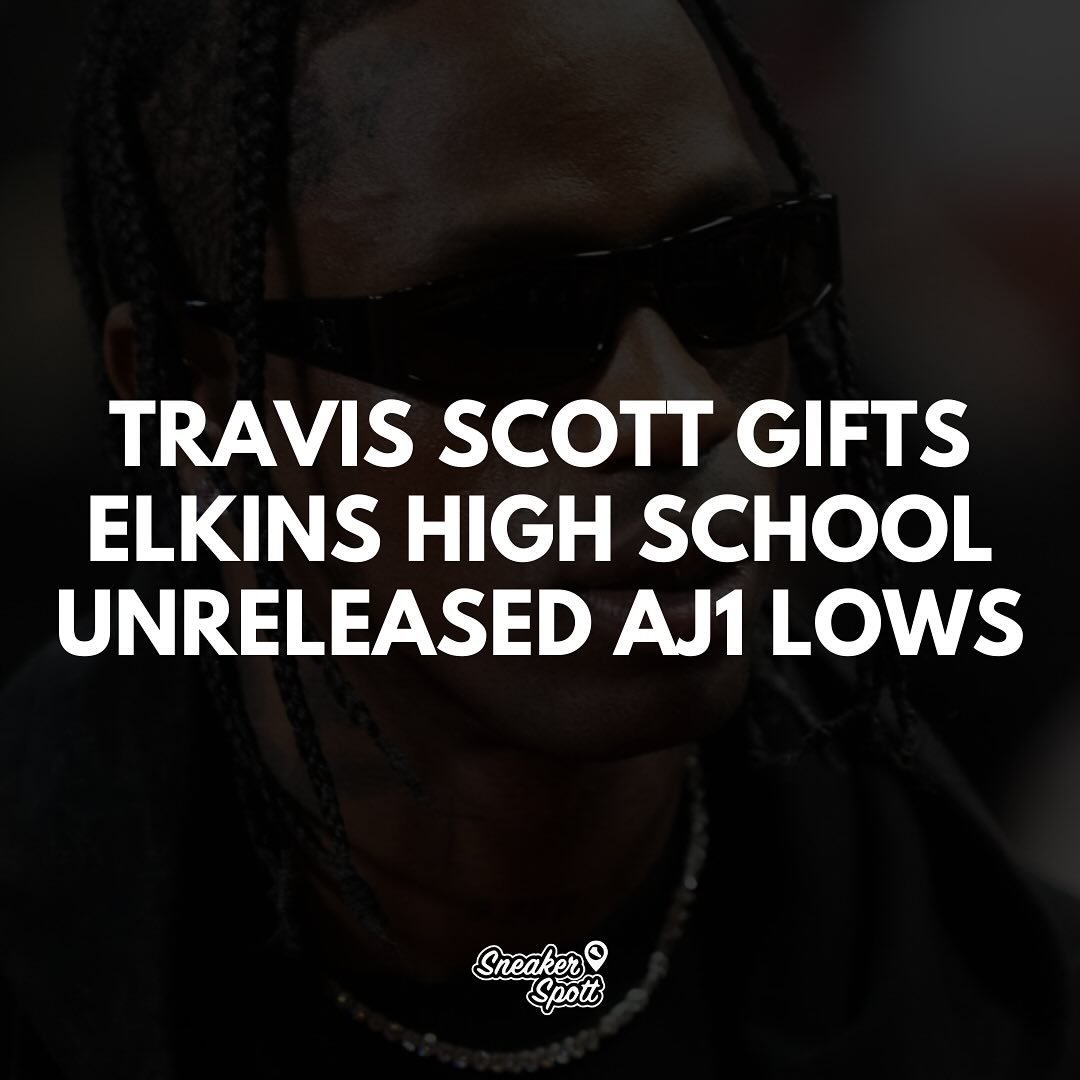 Travis Scott gifts the graduation class of his old high school, Elkins High School unreleased Air Jordan 1 Low &lsquo;Canary&rsquo; 👀

The upcoming sneaker was designed with this school in mind. 

Lining back to our previous post from earlier this w