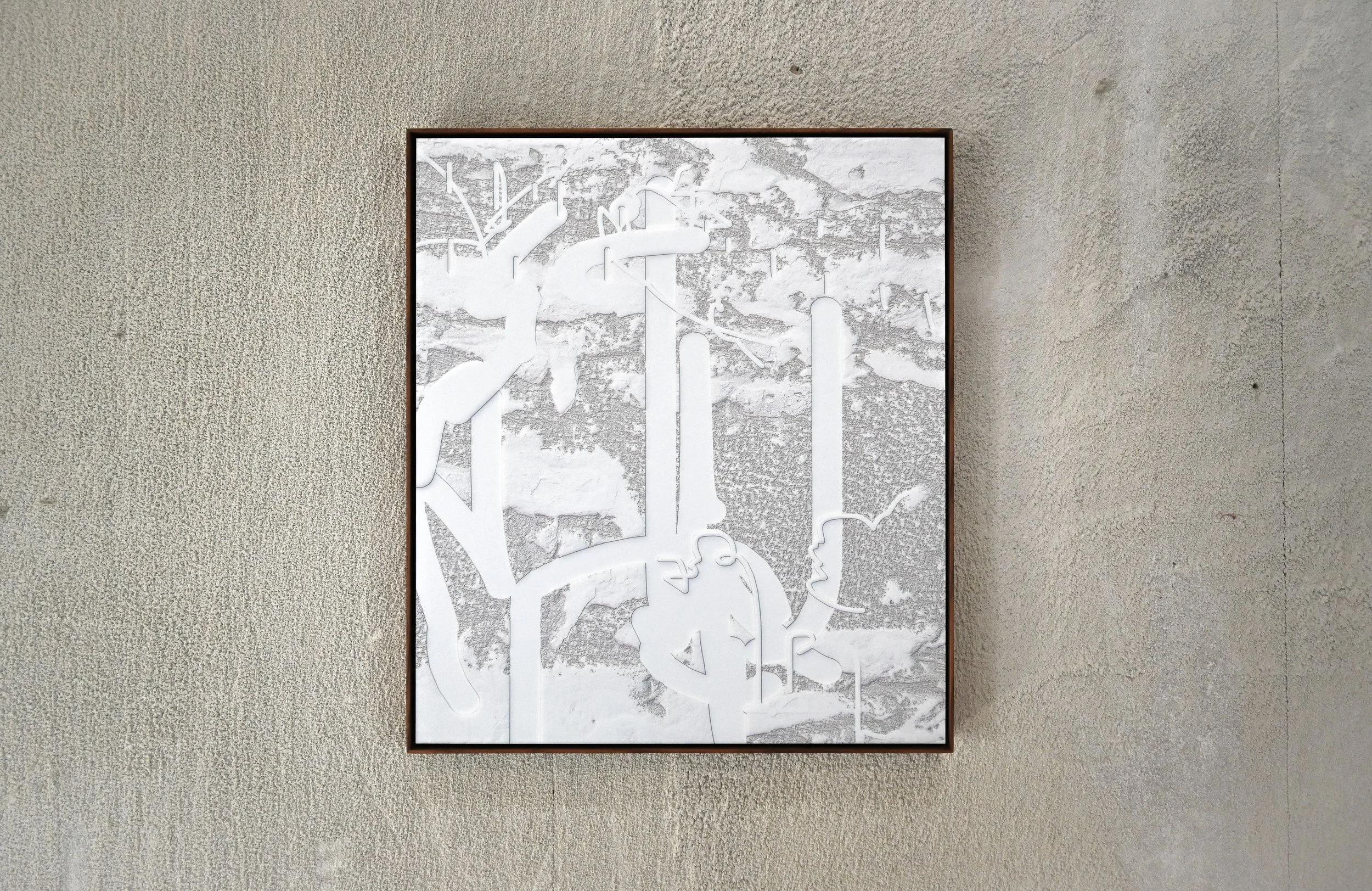 2024 | Signature Structure | paper on aluminum | 40x60cm