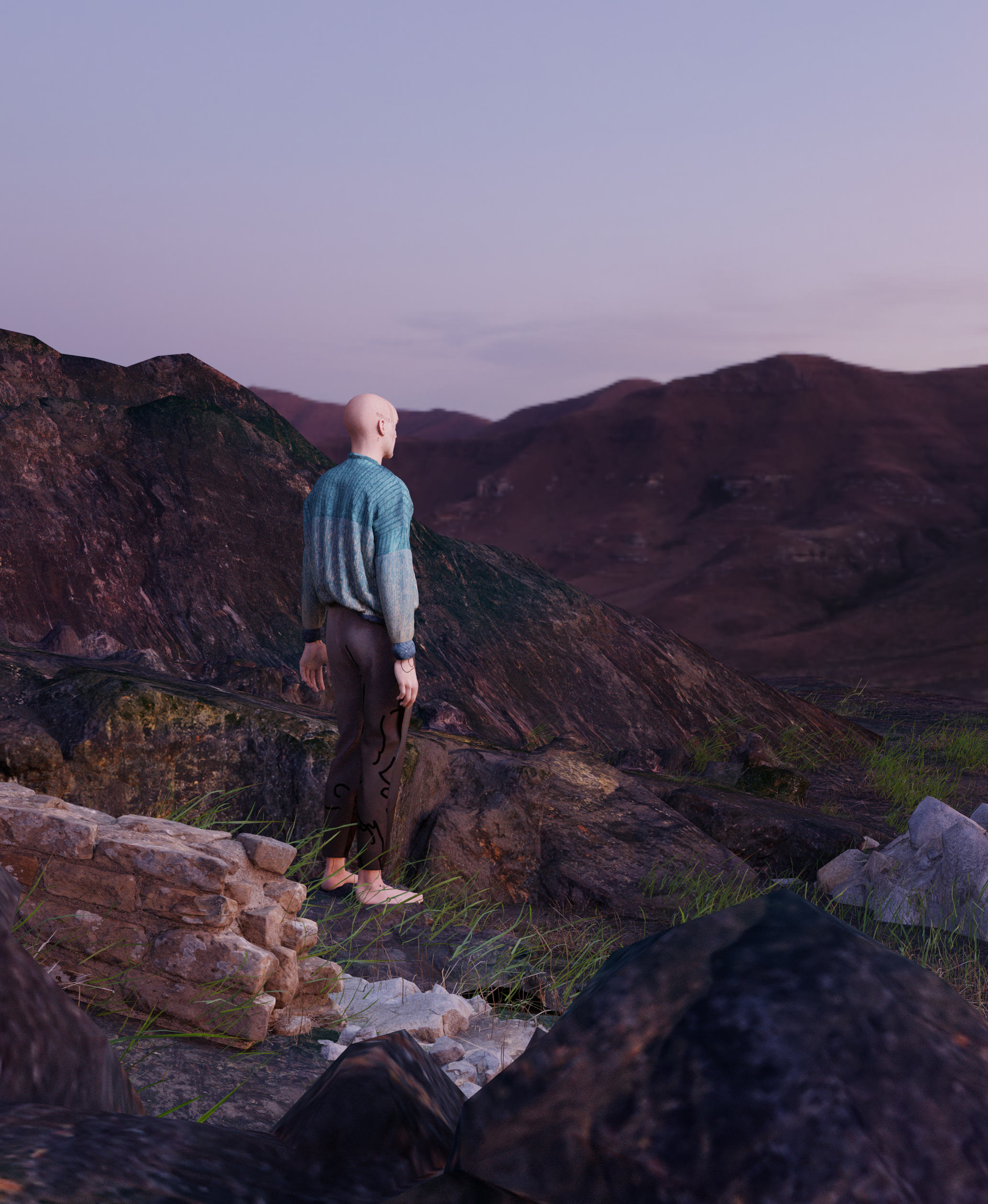 Avatar wearing the "binary" sweater