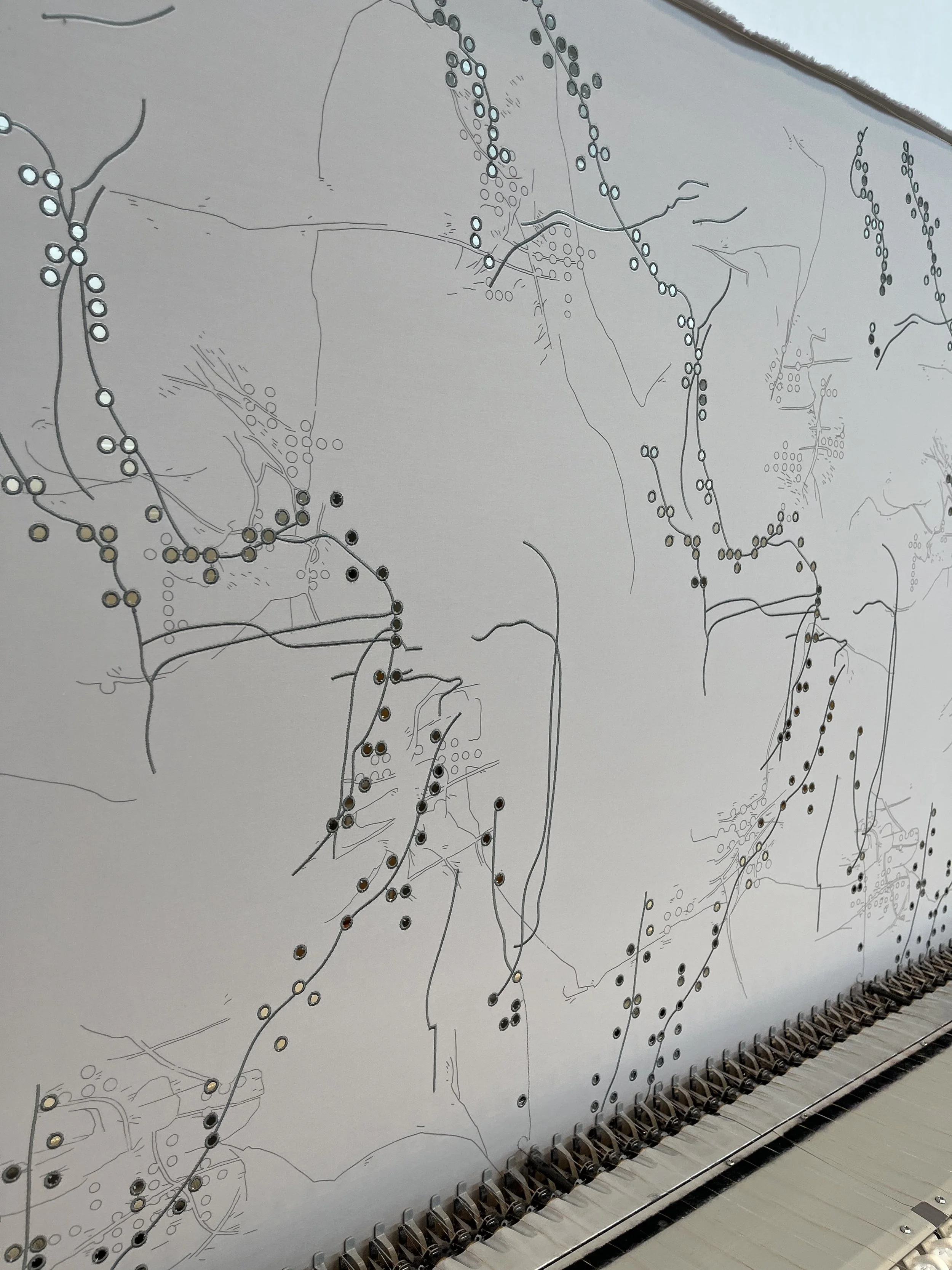 2024 | Broderie anglaise and screenprint on cotton