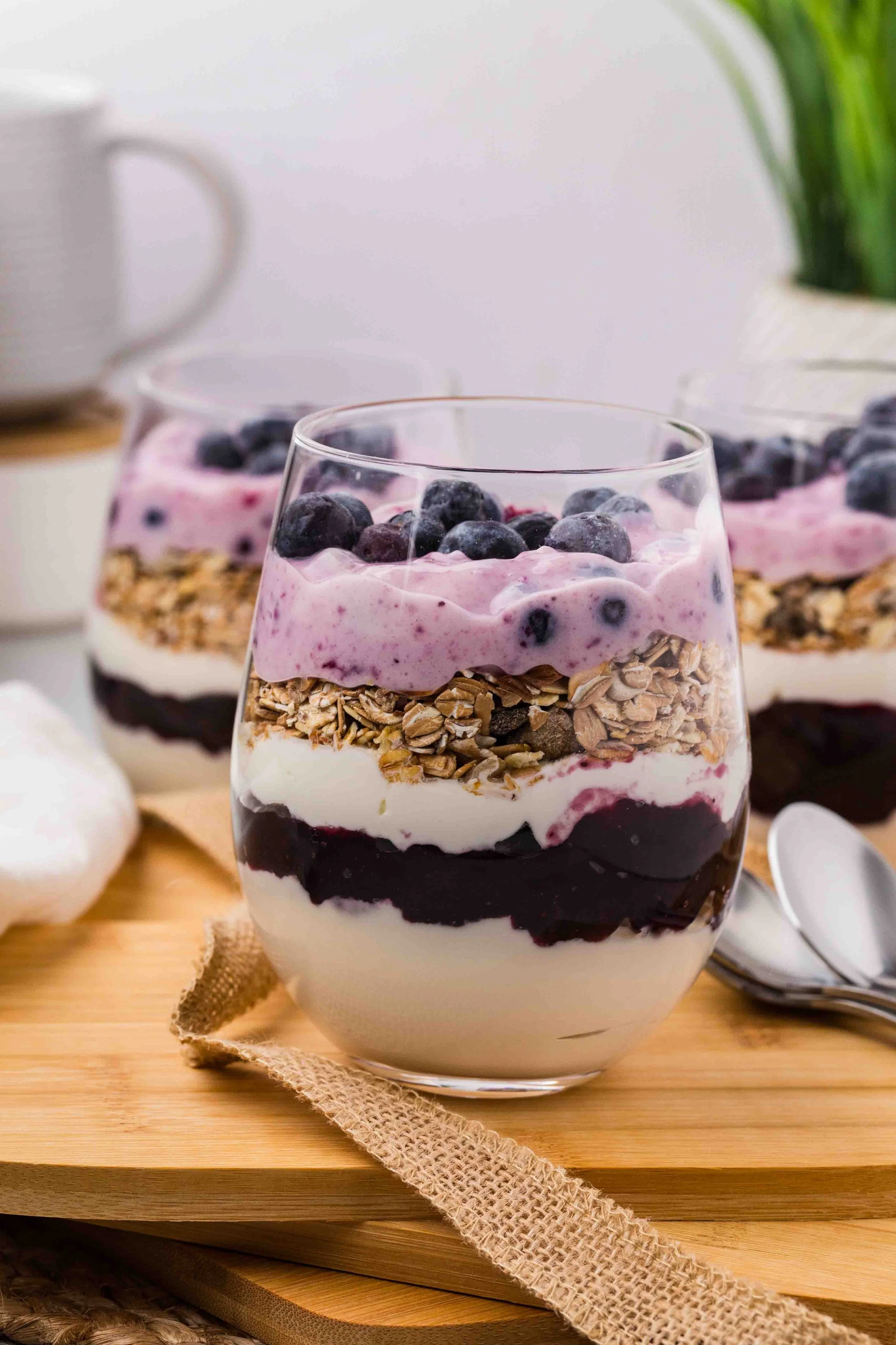 Blueberry Parfaits Photoshoot