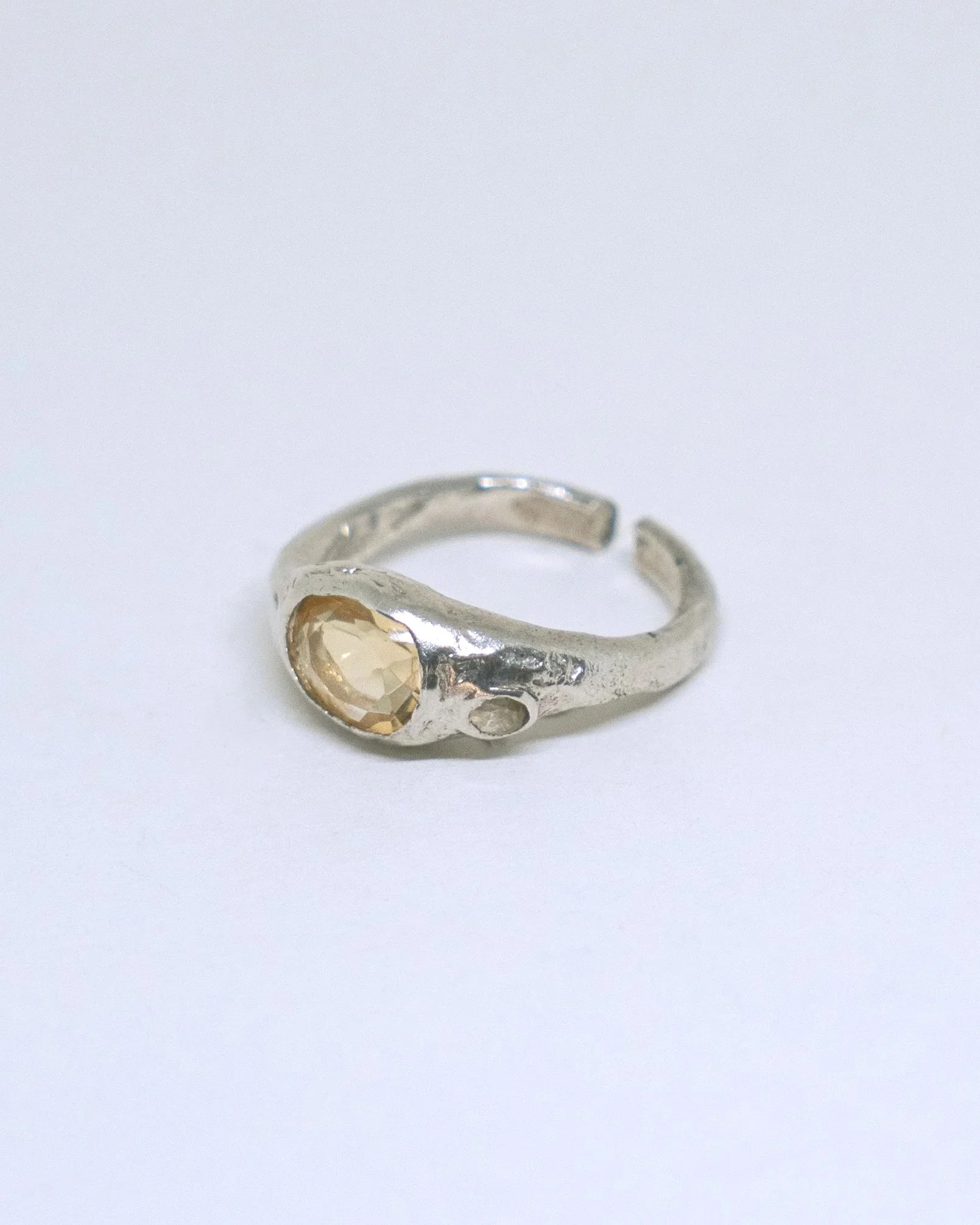 Chunky Yellow Ring - Unique Piece