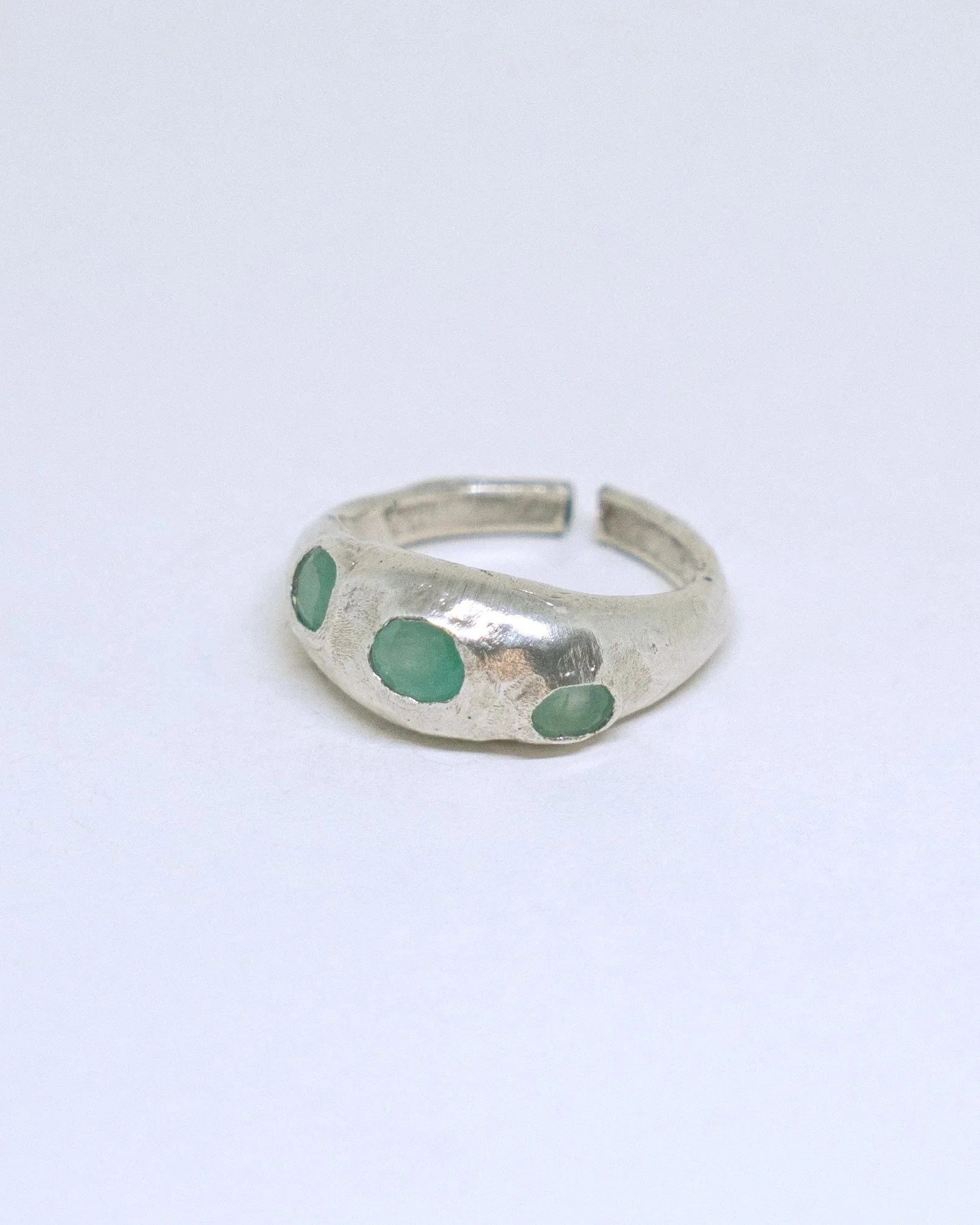 Chunky Emerald Ring - Unique Piece