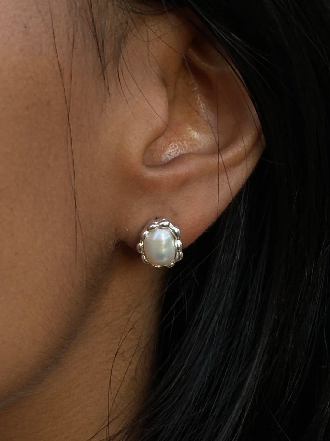 River Pearls Stud Earrings | Made to Order