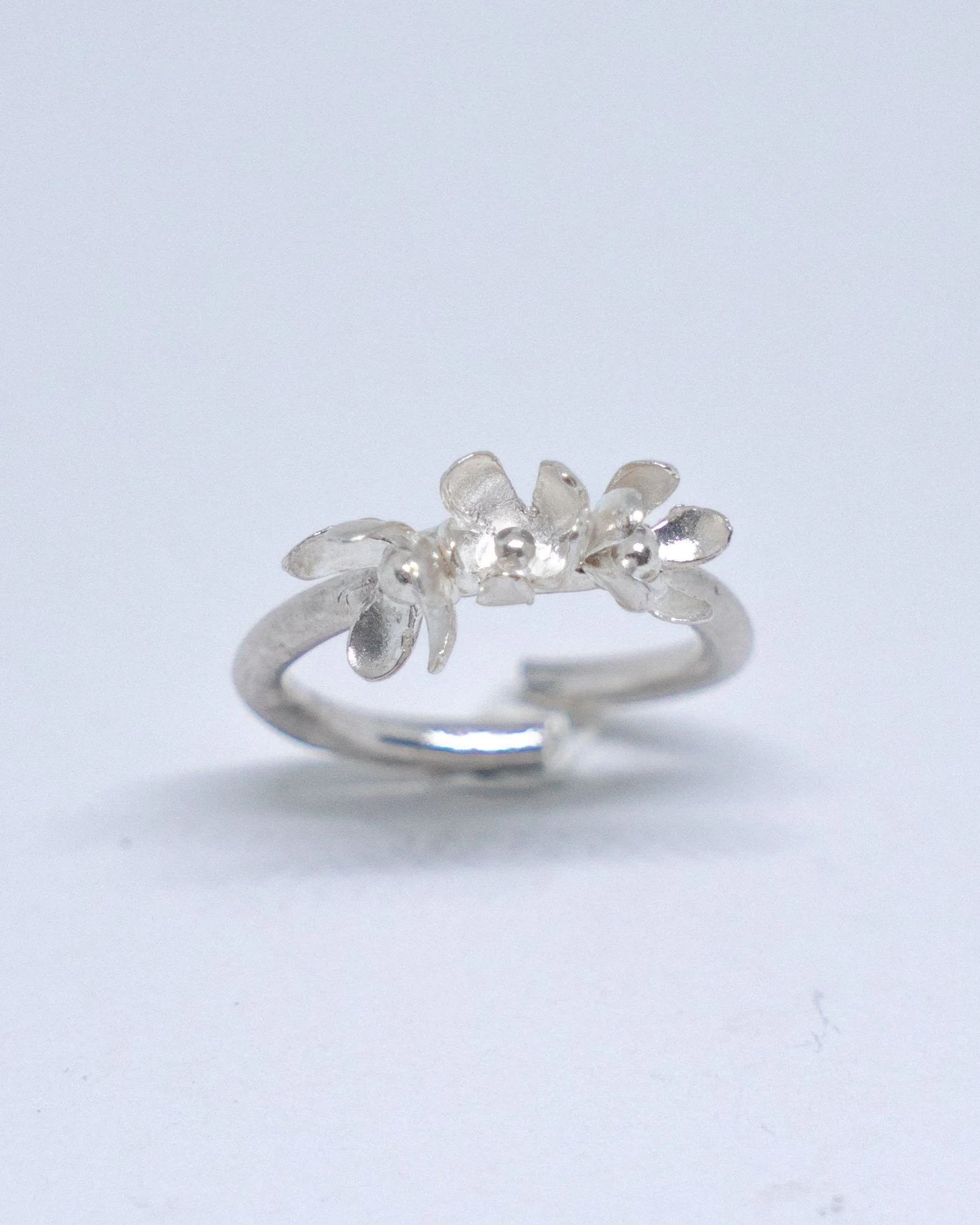 Triple Flower Ring in silver925