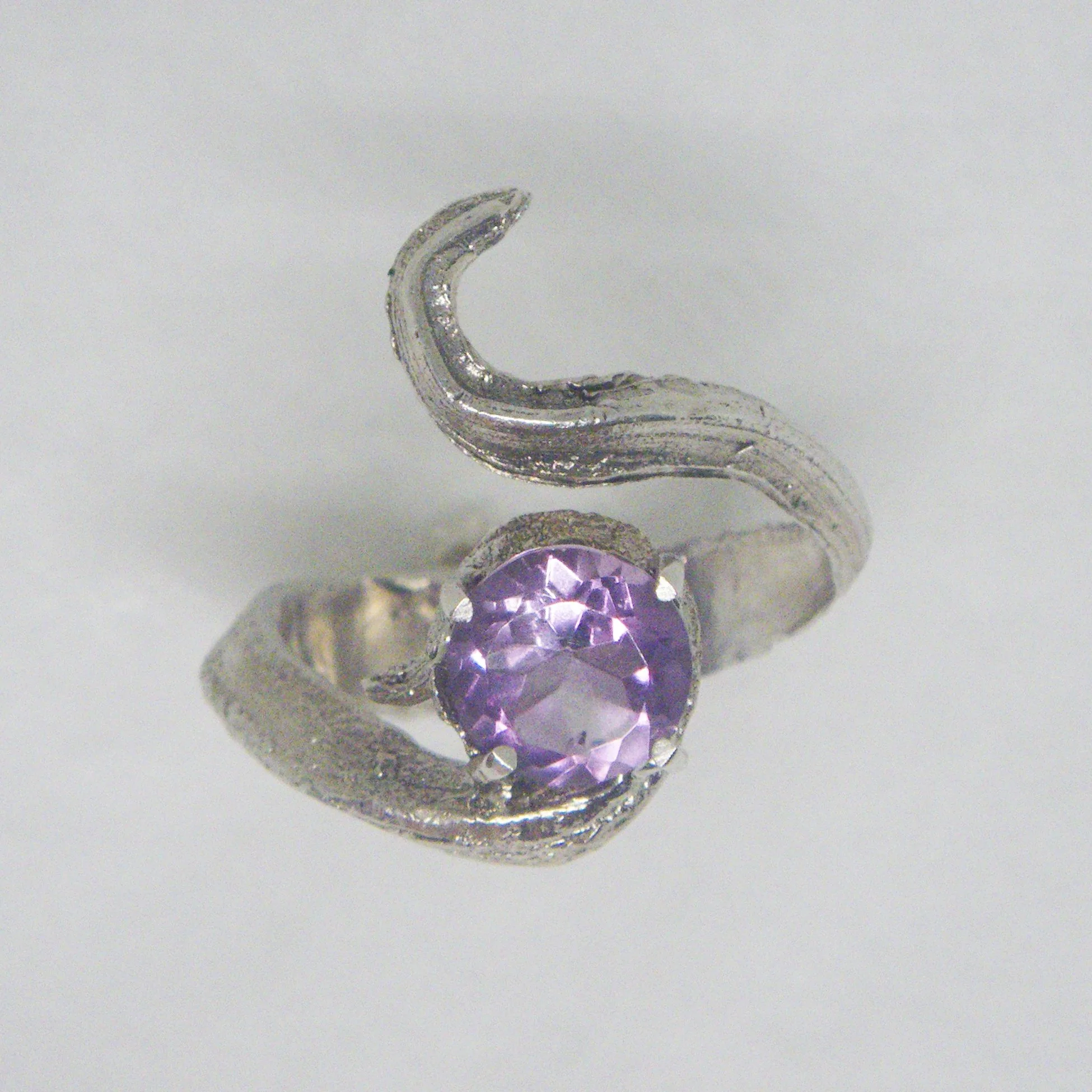 Amethyst Garlic Ring - Unique Piece