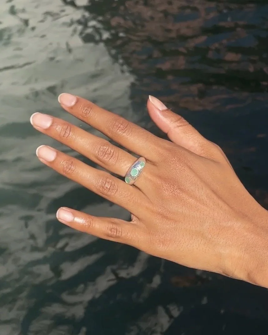 Chunky Emerald Ring | Unique Piece