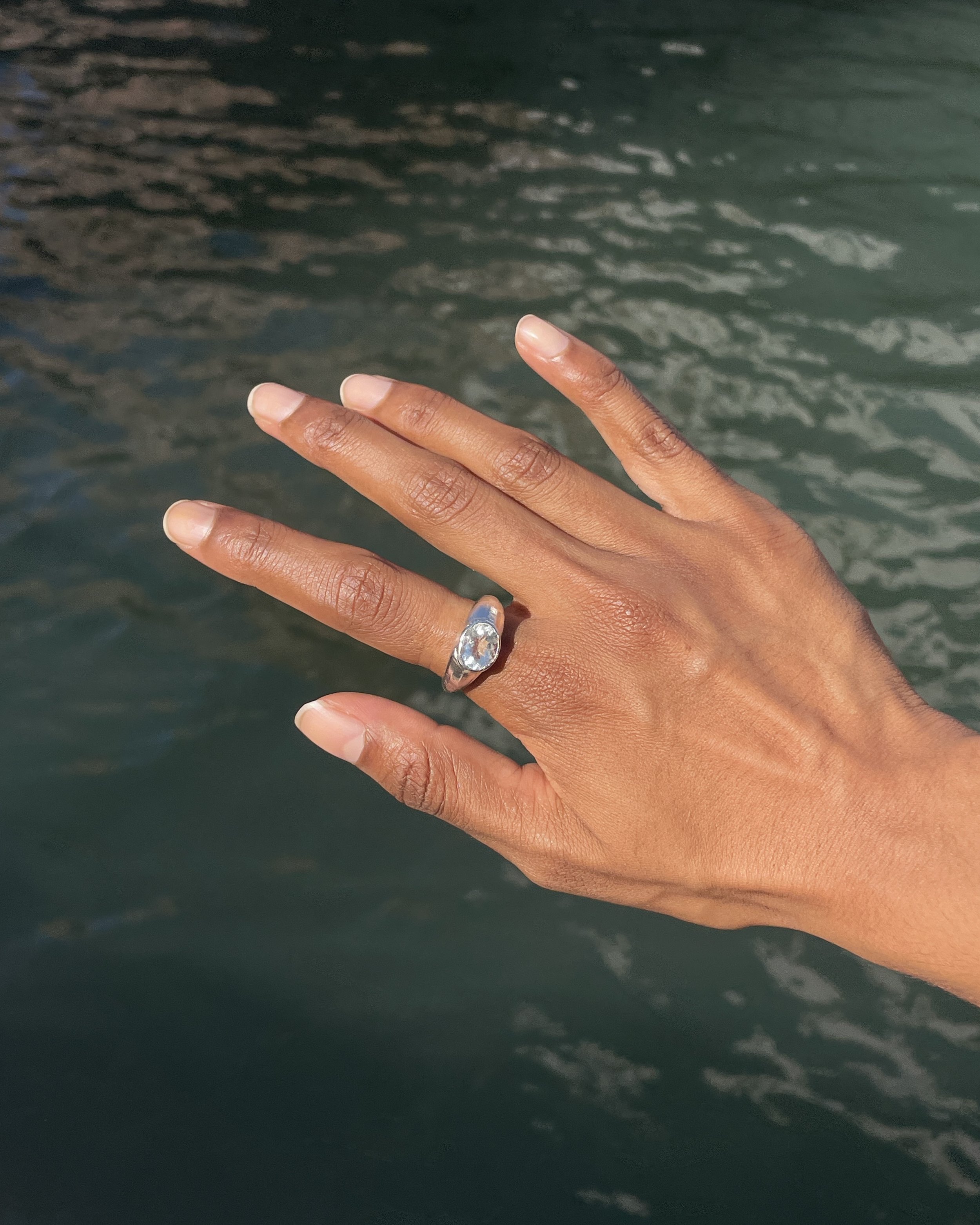 Chunky Aquamarine Ring | Unique Piece