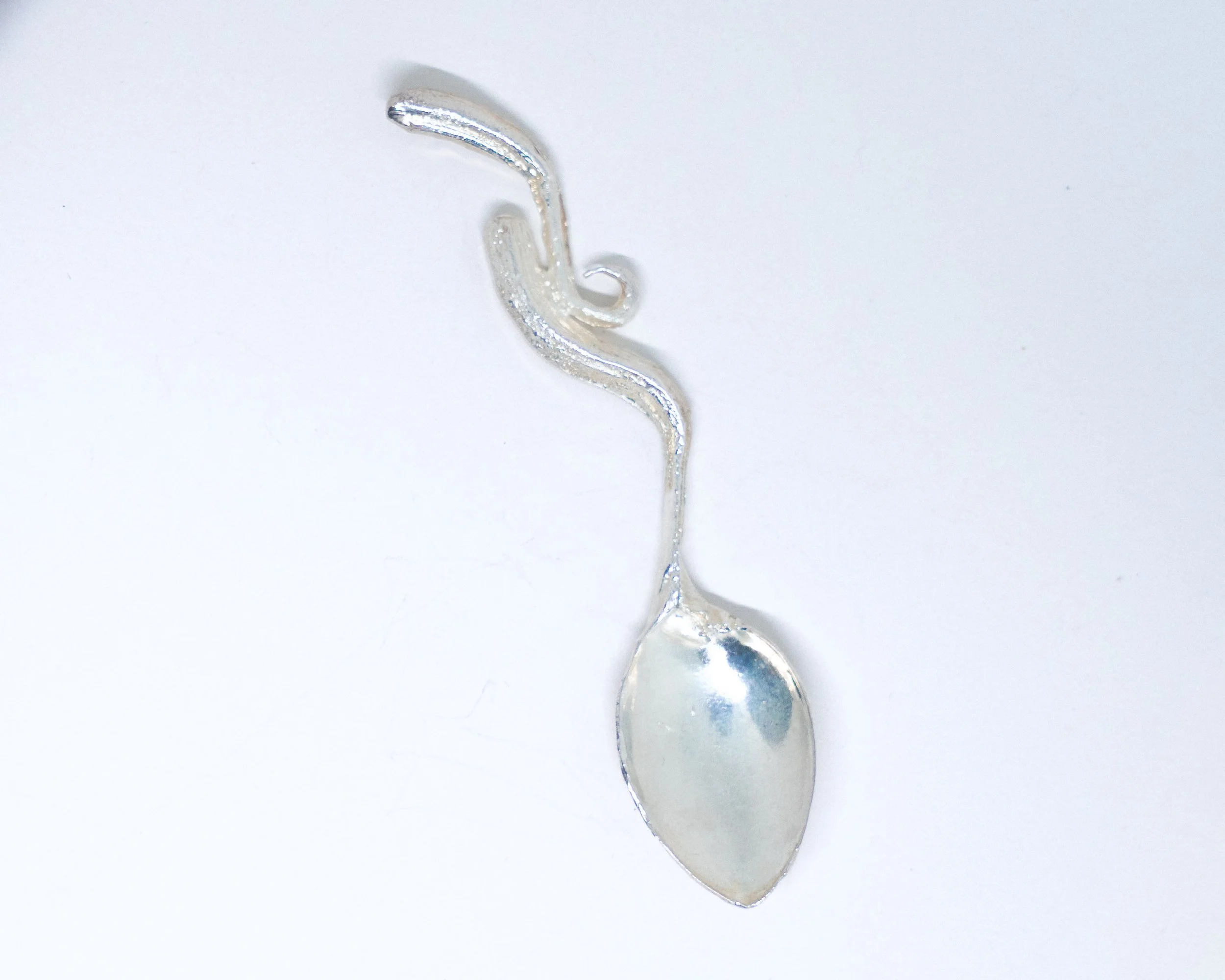 Silver-Plated Garlic Brass Spoon n.4