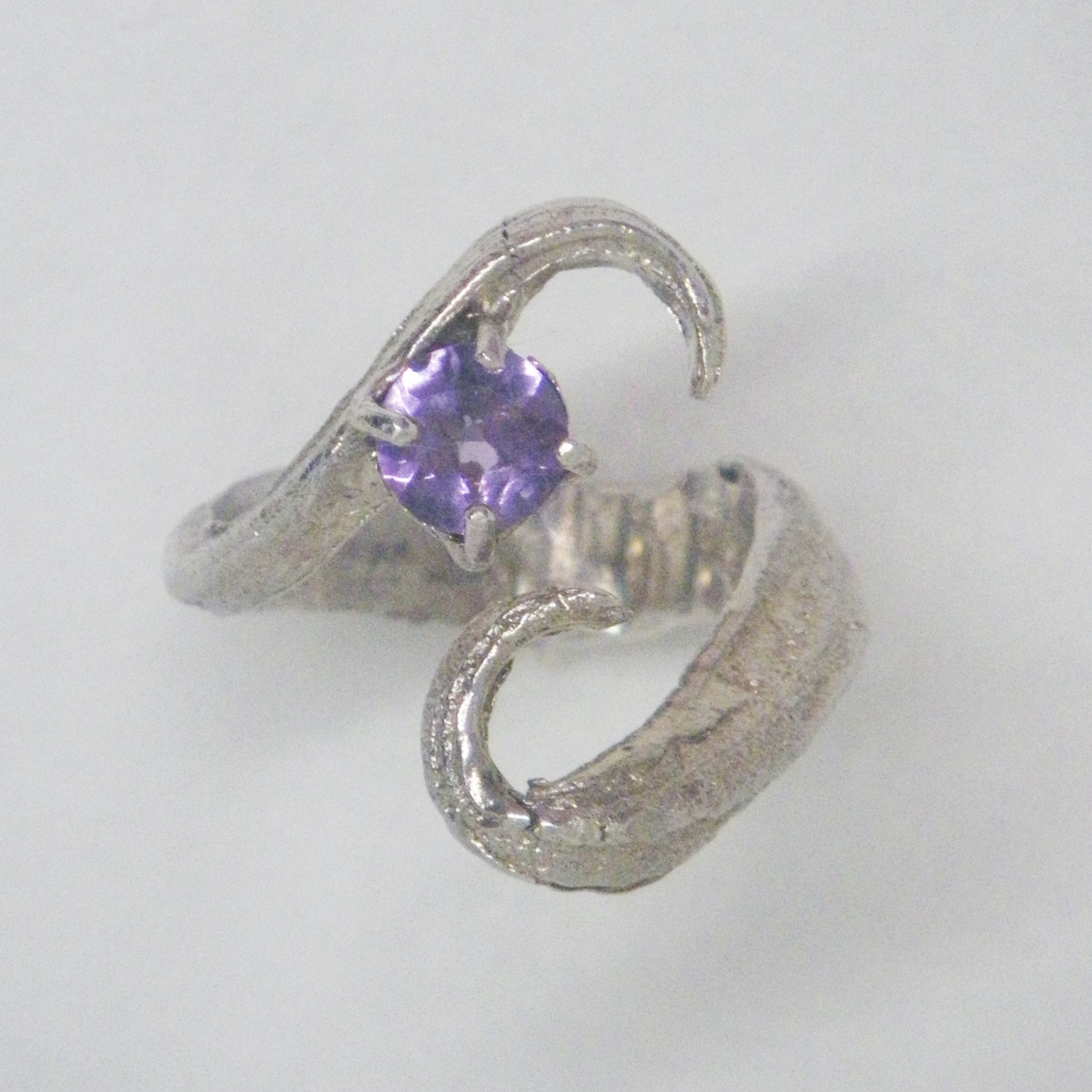 Amethyst Garlic Ring - Unique Piece