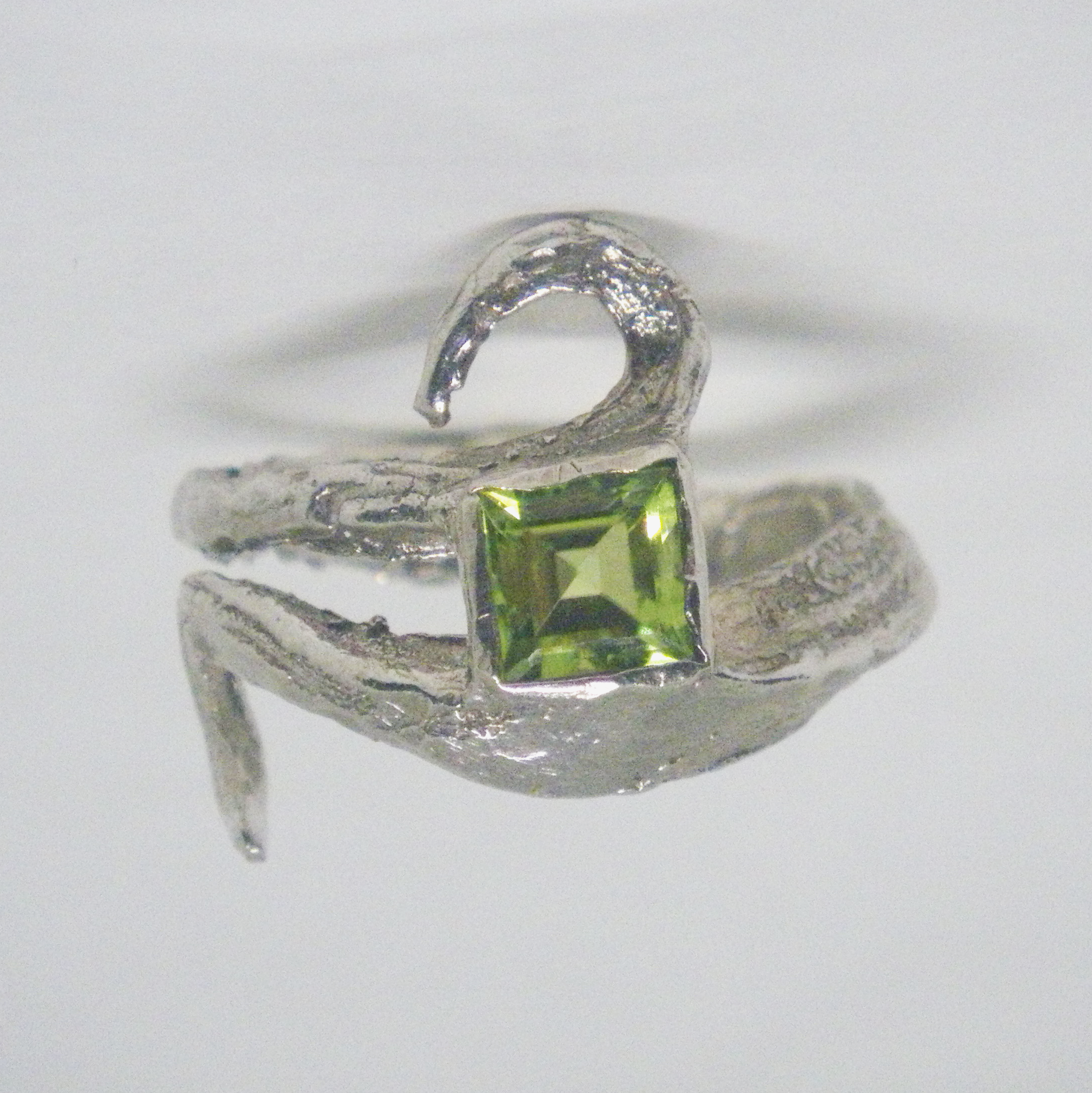 Peridot Garlic Ring - Unique Piece