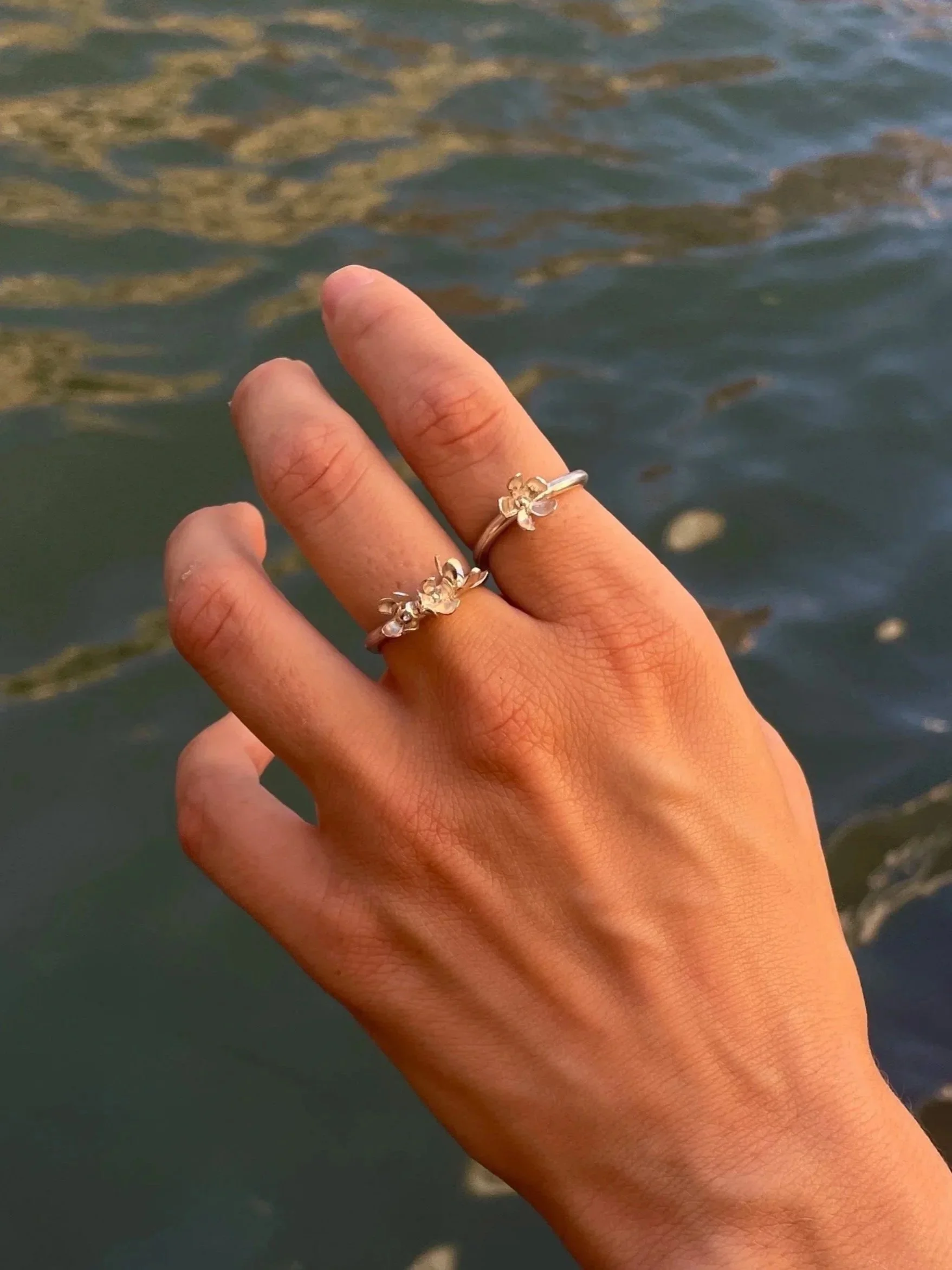 Triple Flower Ring | Made to Order