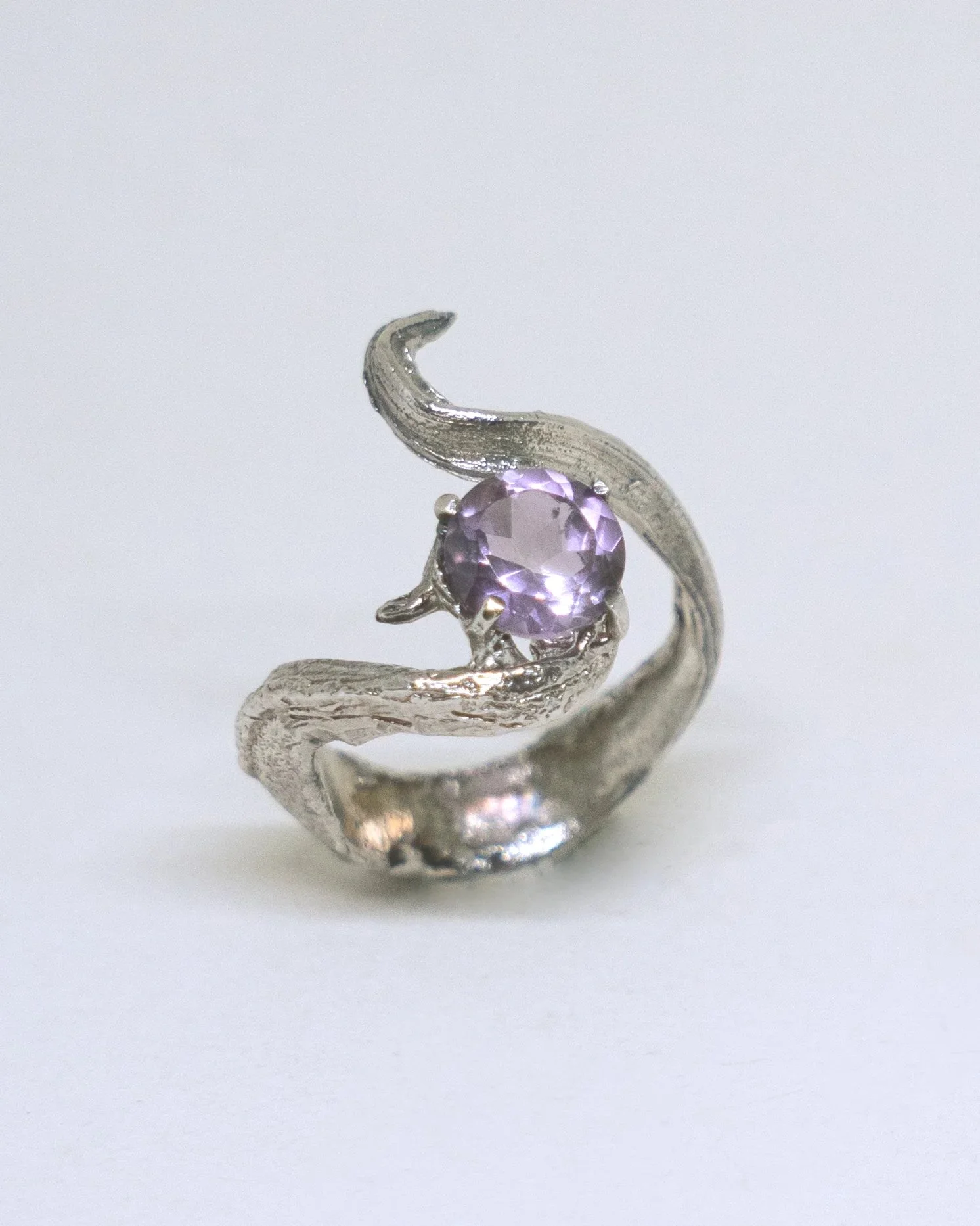 Amethyst Garlic Ring - Unique Piece