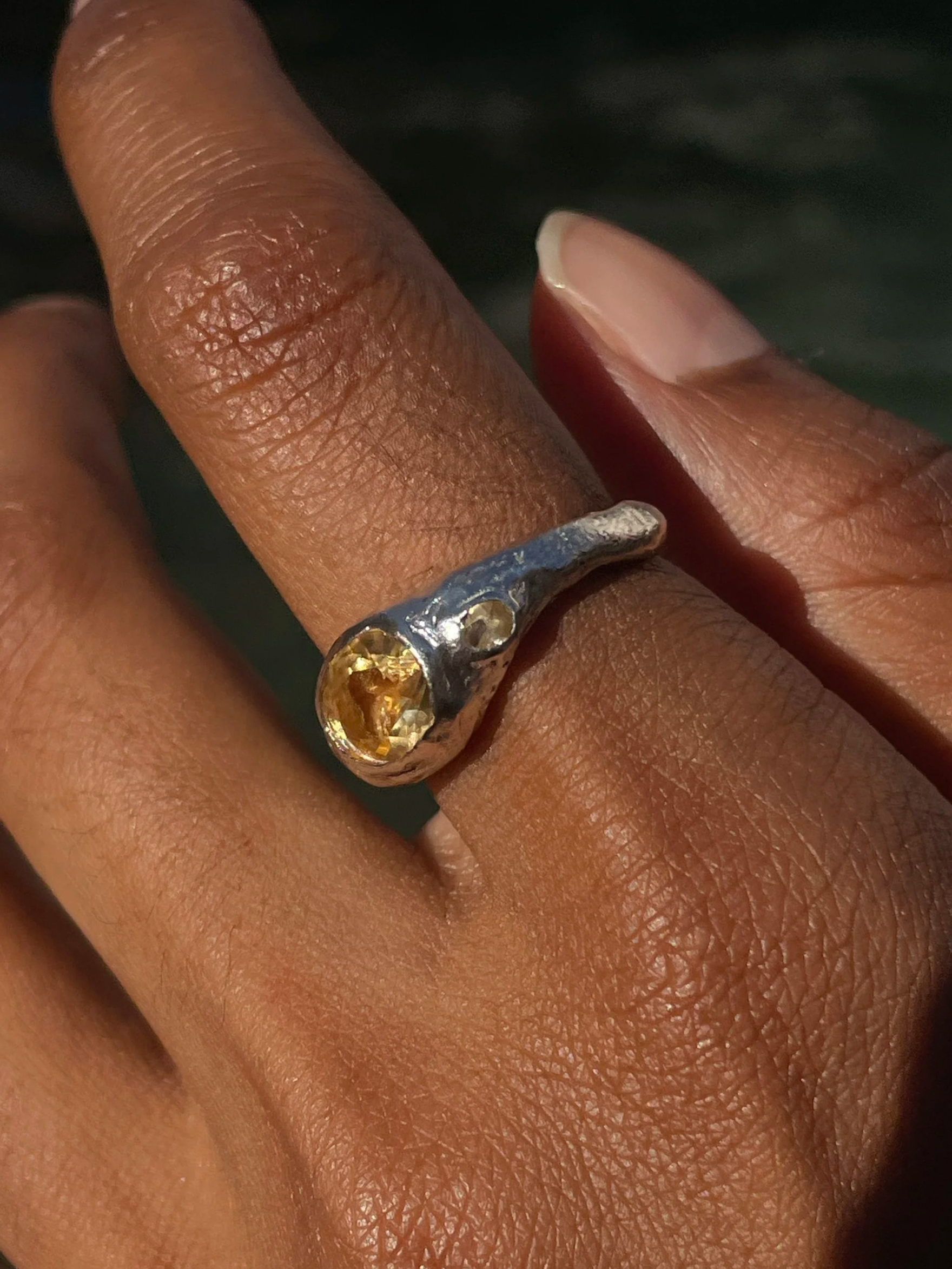 Chunky Yellow Ring | Unique Piece