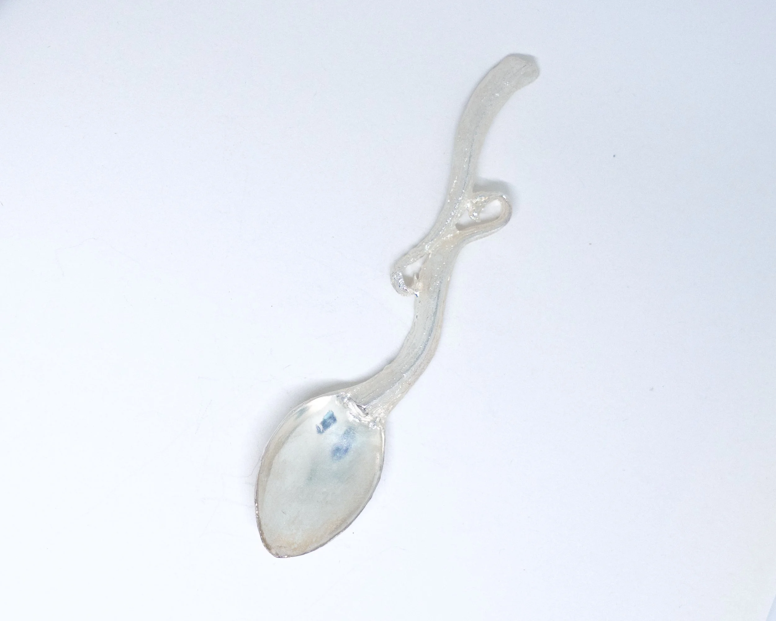 Silver-Plated Garlic Brass Spoon n.5