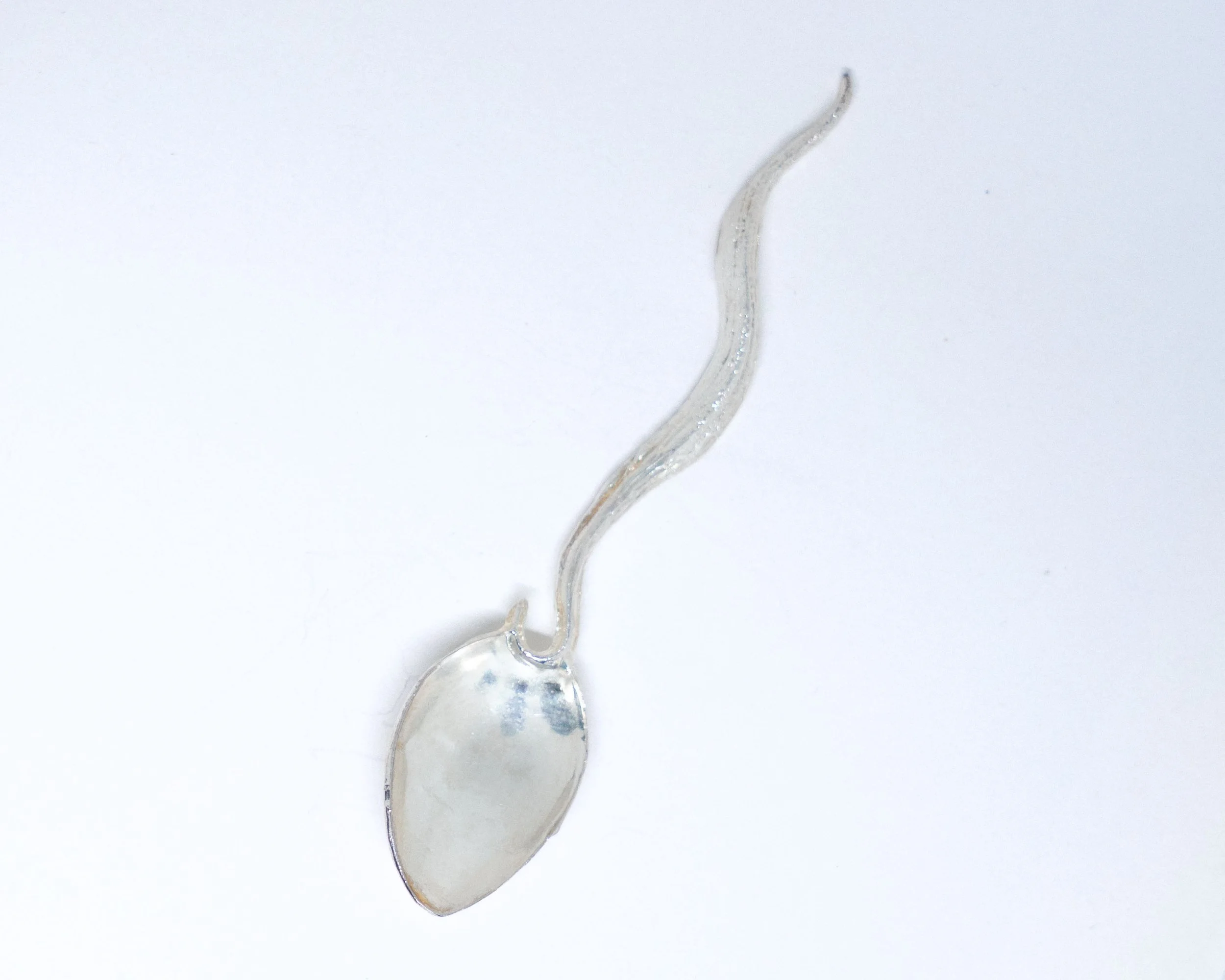 Silver-Plated Garlic Brass Spoon n.1