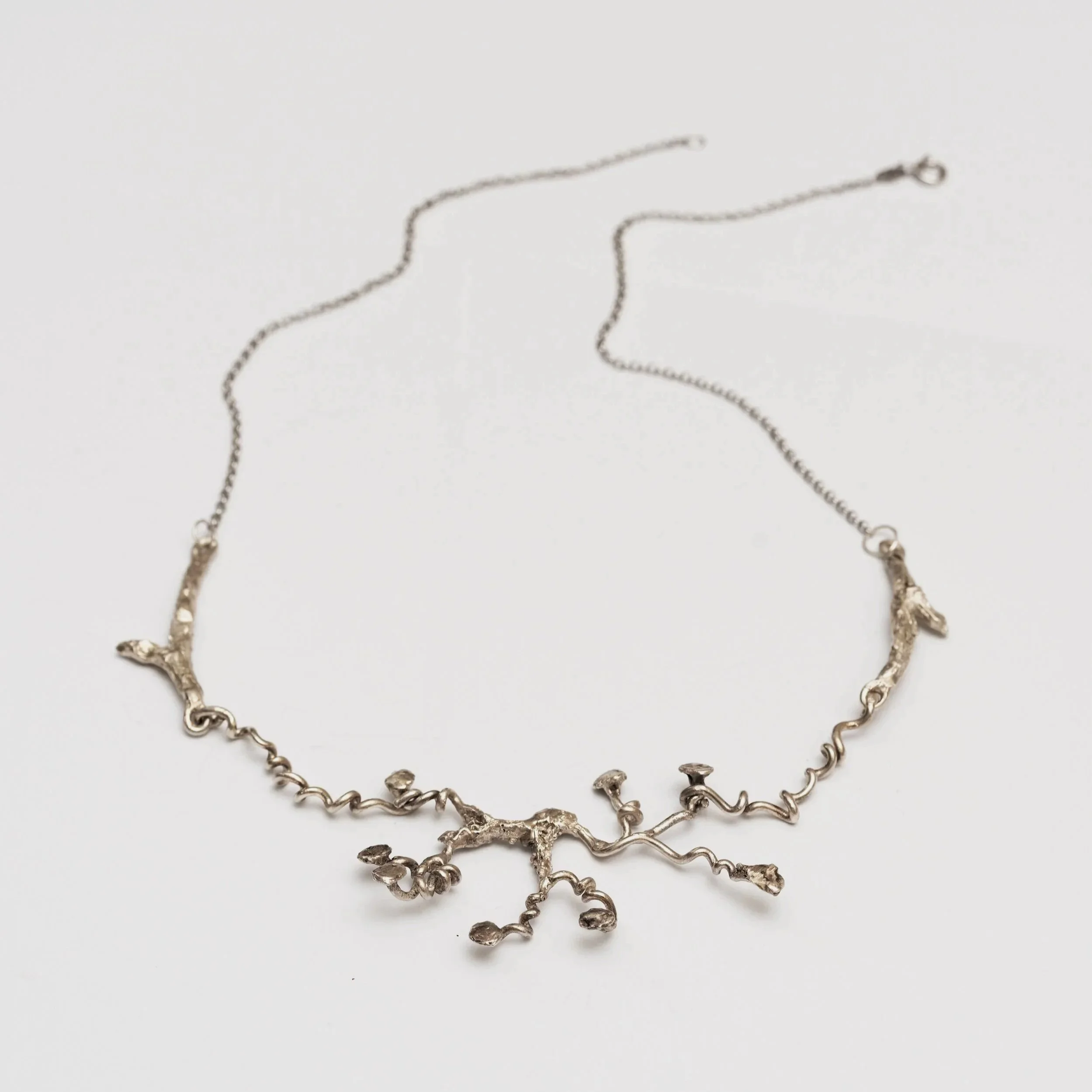 Pointed Silver Necklace