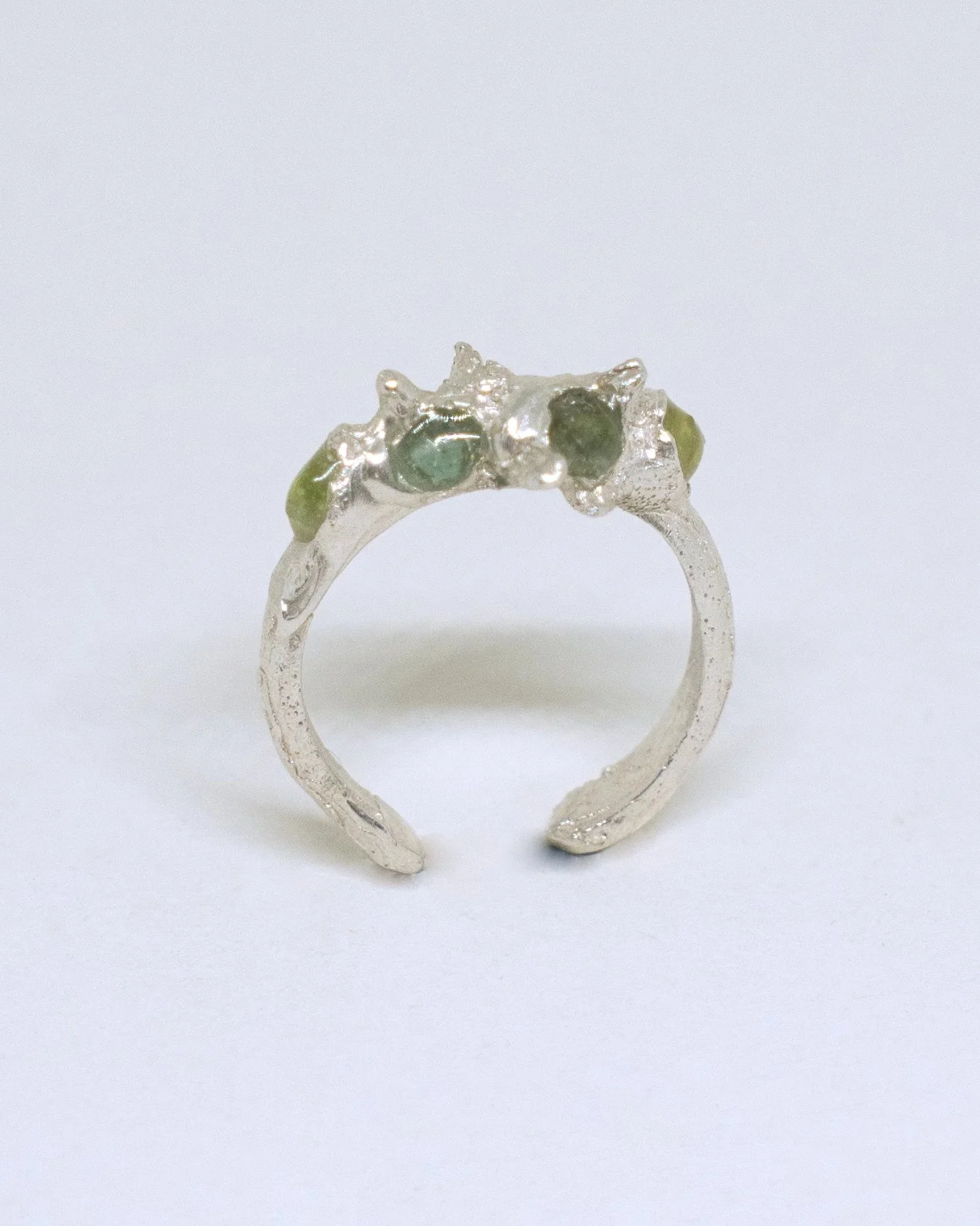 Harveya Agate and Olivine Ring | Made to Order