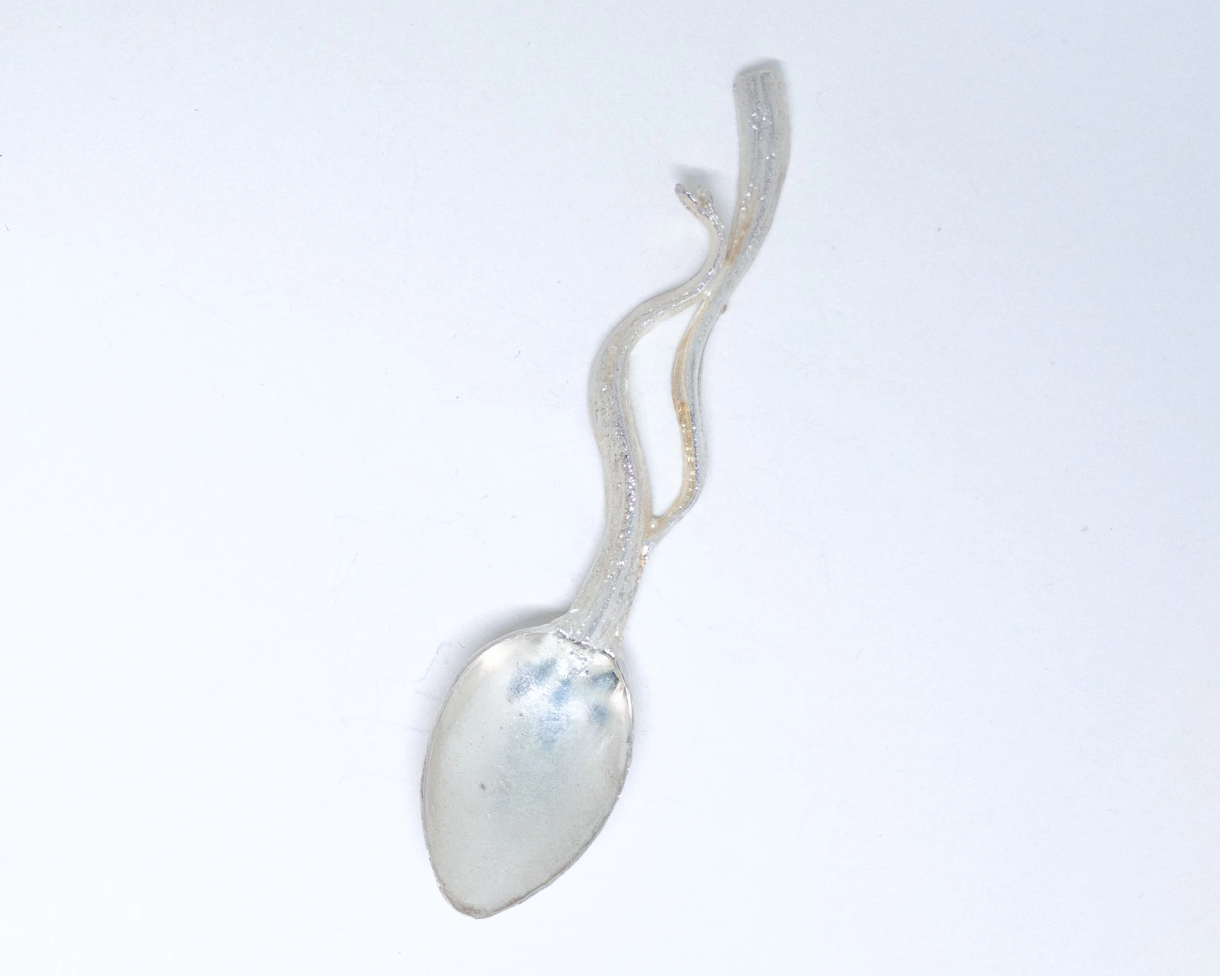 Silver-Plated Garlic Brass Spoon n.2