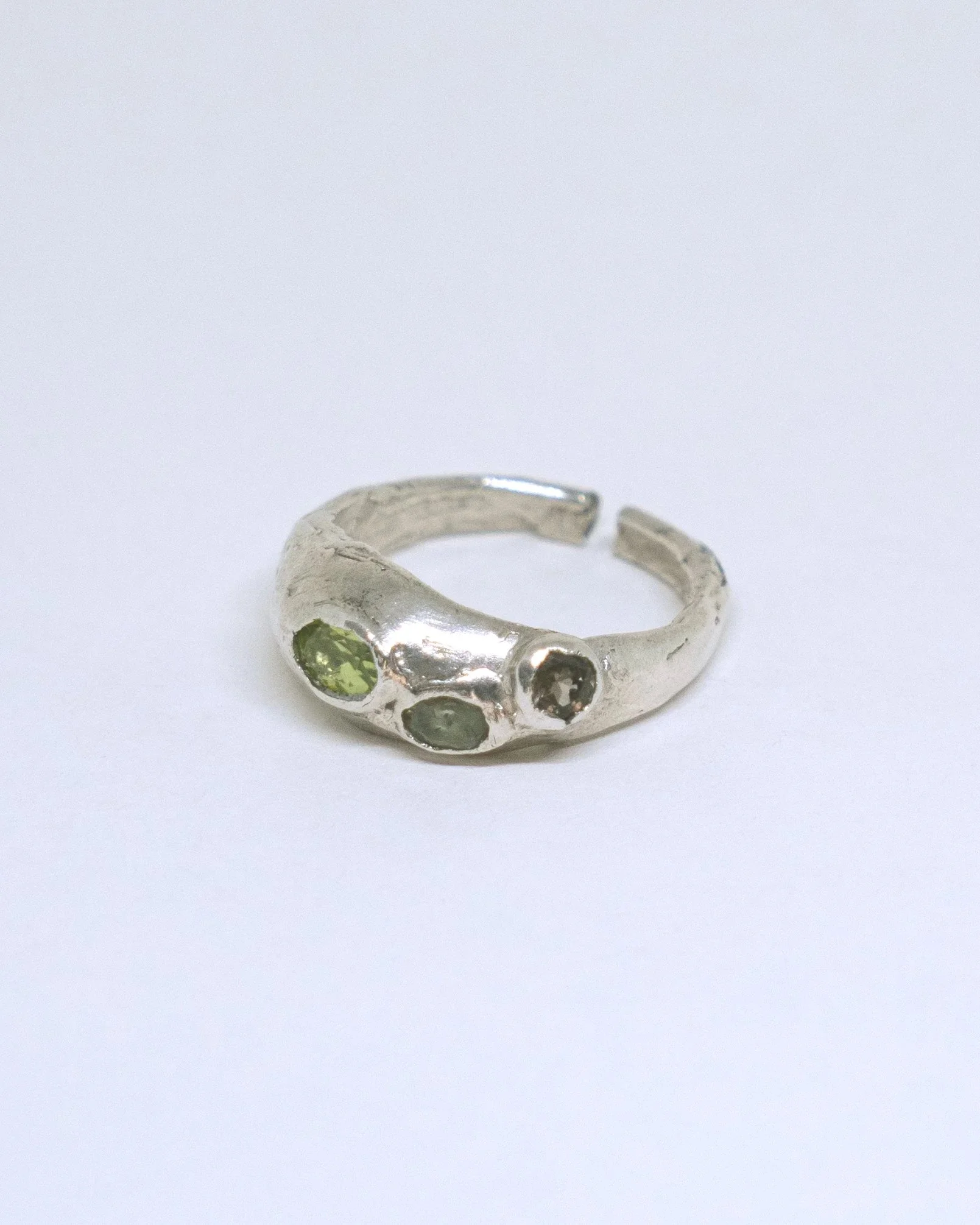 Chunky Green  Ring - Unique Piece