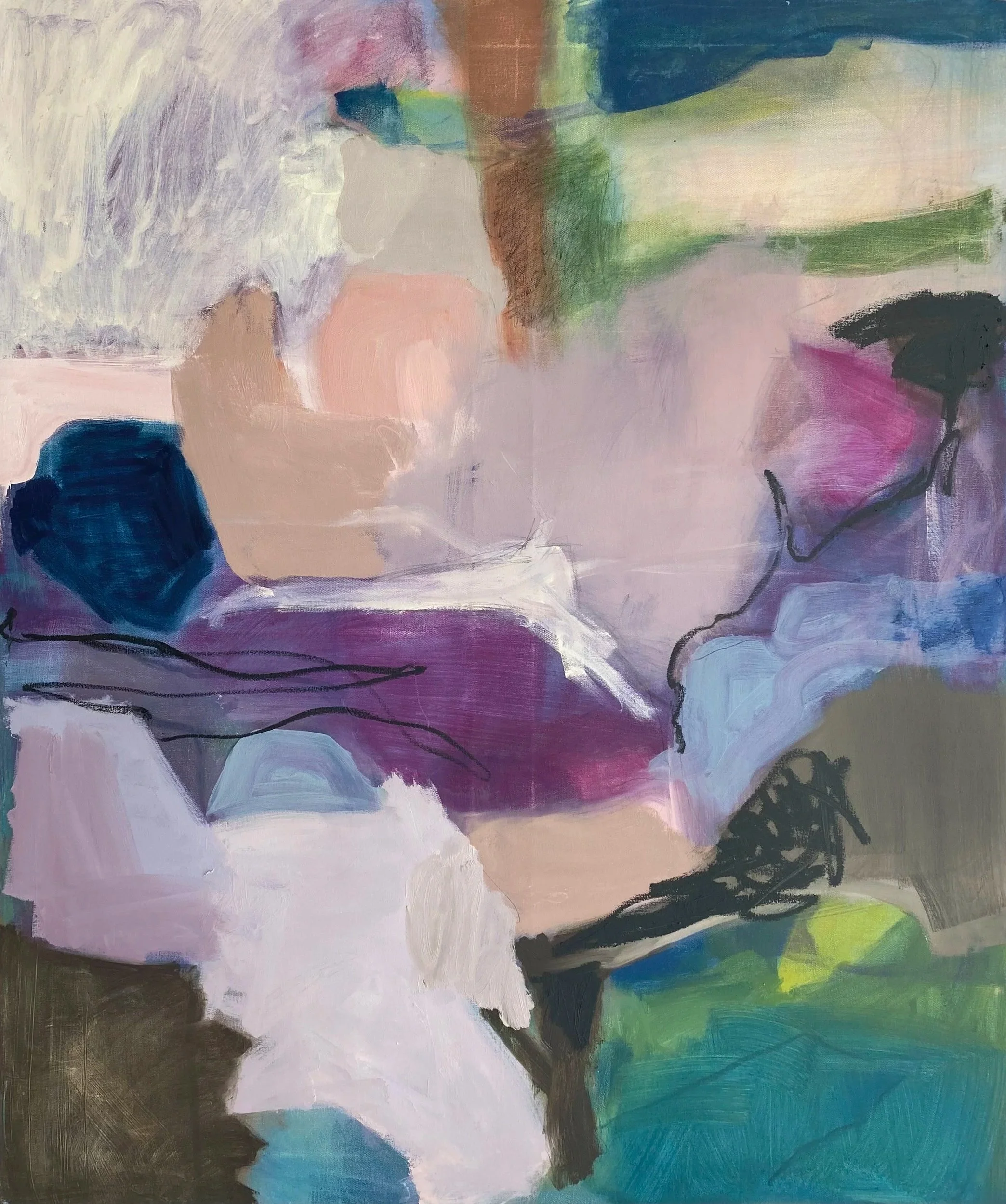 Coming Out of Exile, oil on canvas, 2026, 120cm x 100cm 