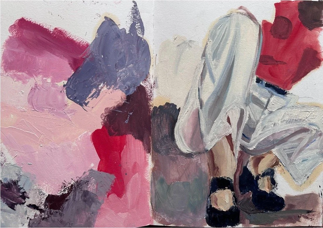Jam, Oil on Paper, 2024, 29cm x 42cm 