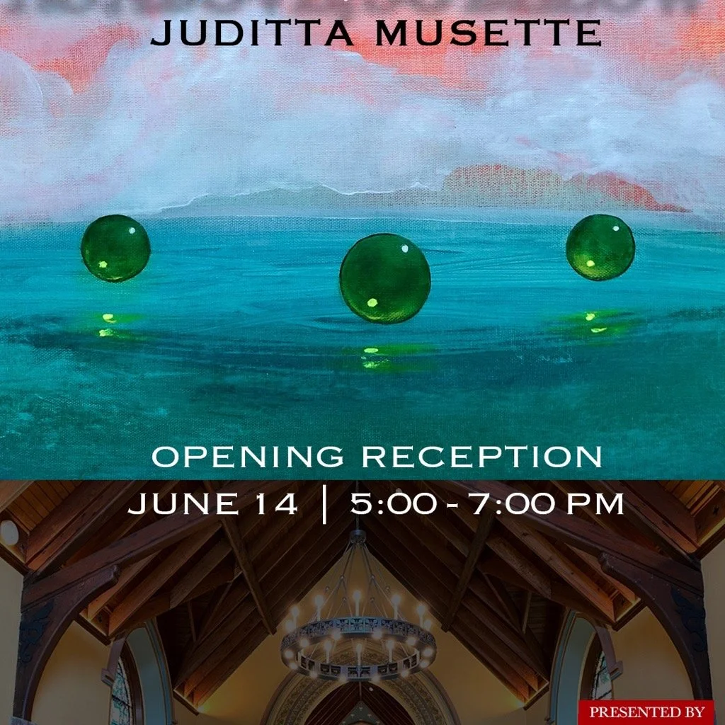 Last two days of this unique art exhibit hosted by the Belmont Chapel and presented by Cusp Gallery and Juddito Musette of Newport! Stop by and see these beautiful creations today 5-7pm and tomorrow 1-4pm!
