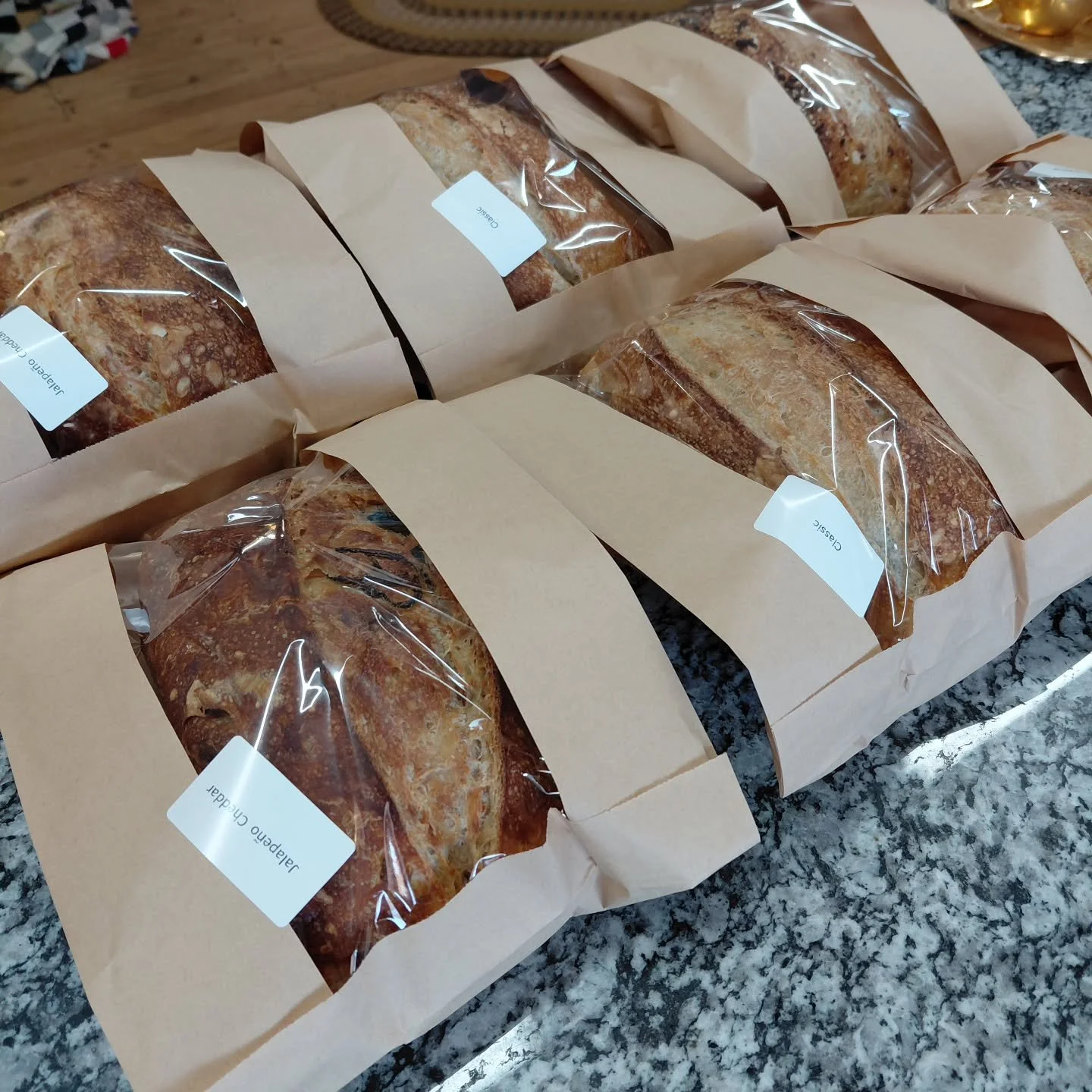 The yummy, yummy bread has arrived. Come get some! Classic, Jalape&ntilde;o Cheddar and Everything Bagel. #heirloomvintage #heirloombowman