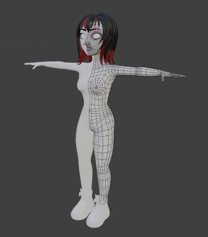sculpt + retpop of character