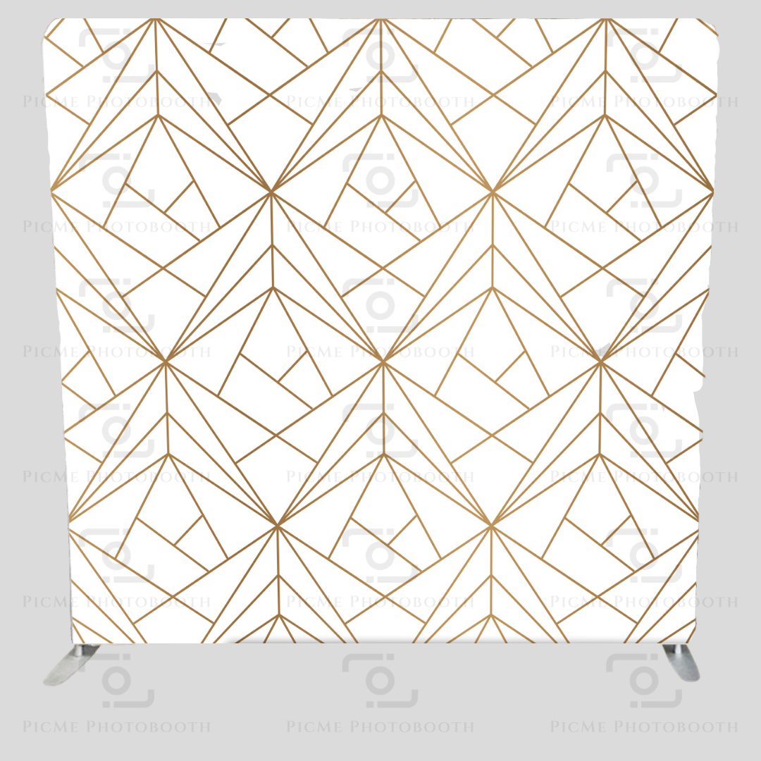 White_Gold_geometric_picmephotobooth_backdrop