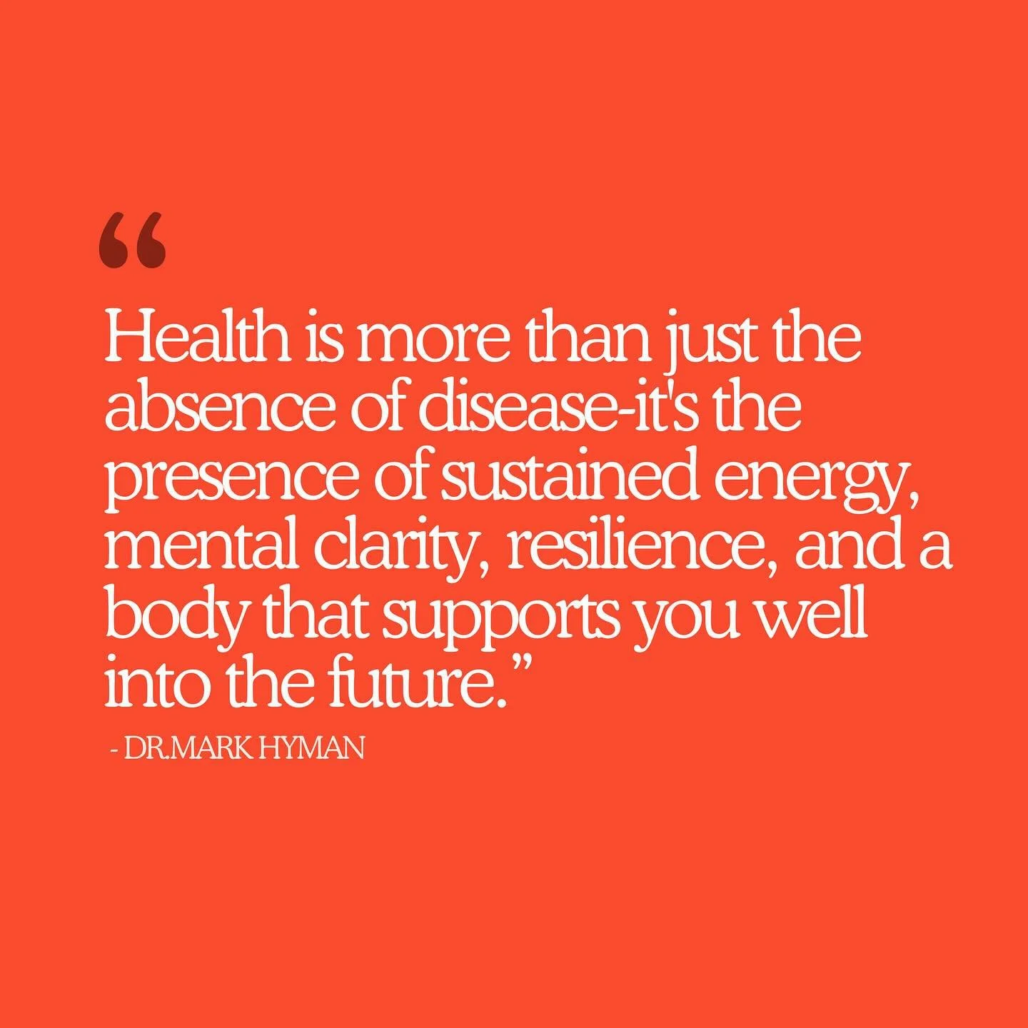 We could agree more with this quote from @drmarkhyman 
This truly reflects our mission at Longevity House! 

What are your thoughts about this? 👇🏼