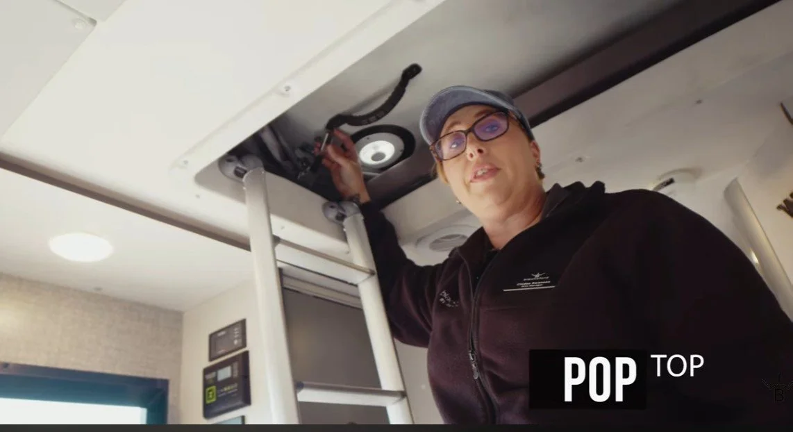 Winnebago EKKO Pop-Top Bed: How to Raise &amp; Lower