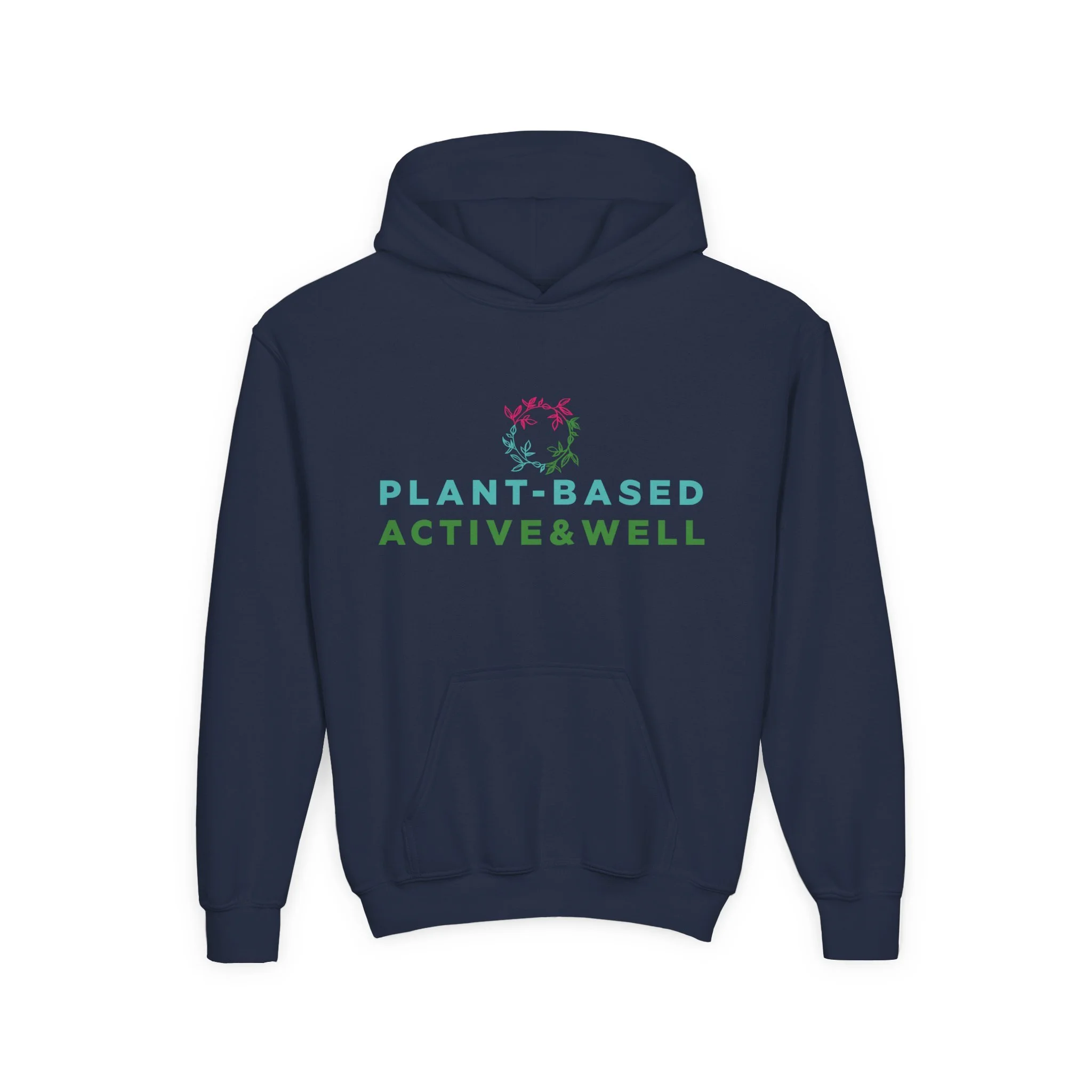Plant-Based Active & Well kids hoodie