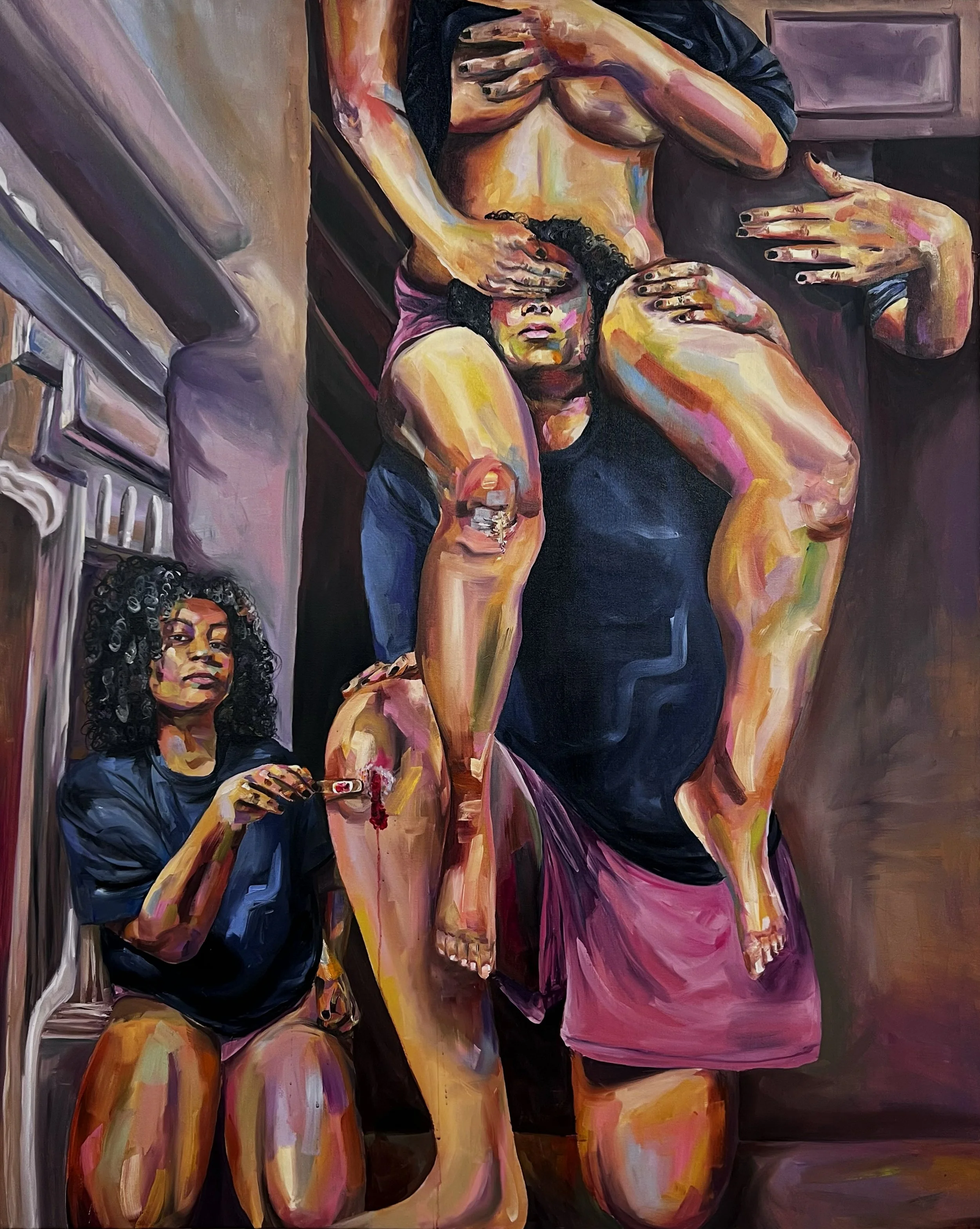 Nexus Event / Inflection Point | 170cm x 130cm, Oil on canvas, 2025