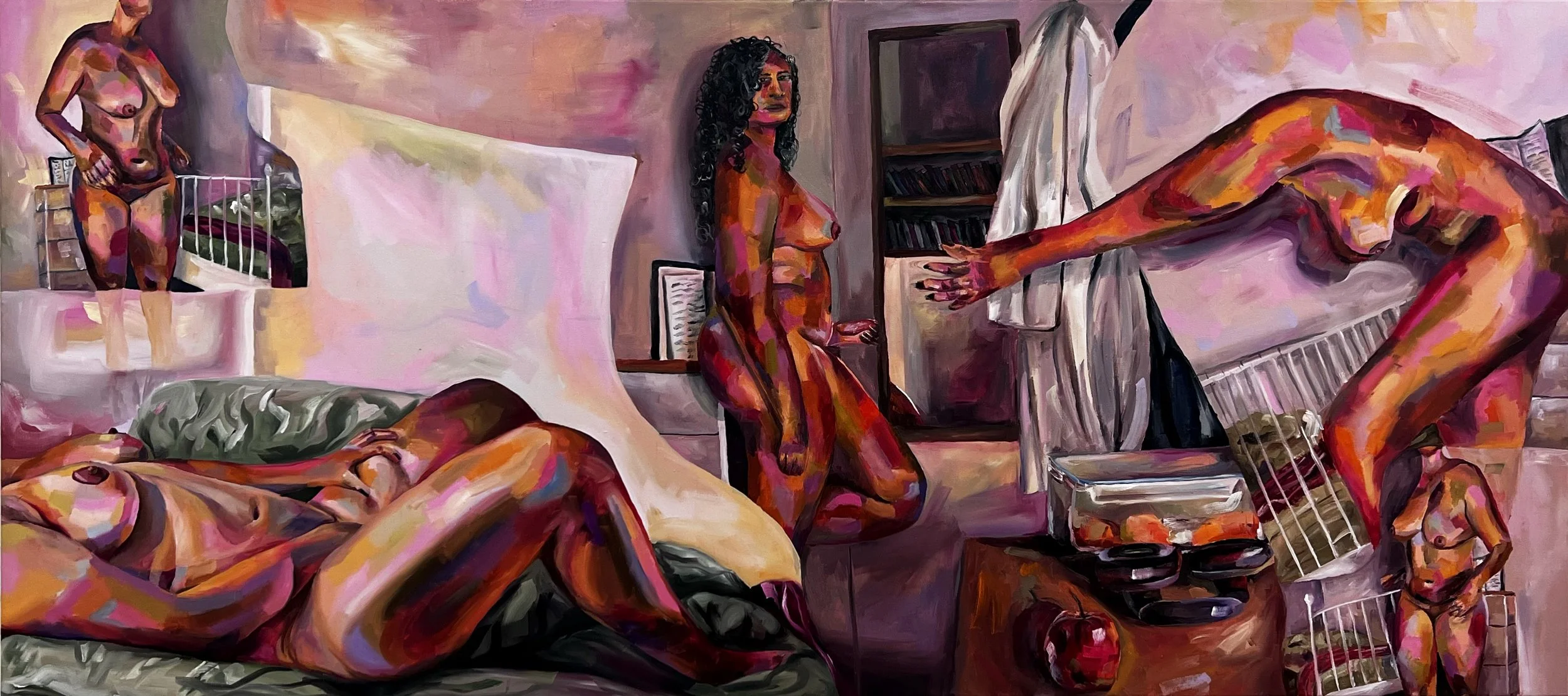 Selfhoods | 90cm x 200cm, Oil on canvas, 2025