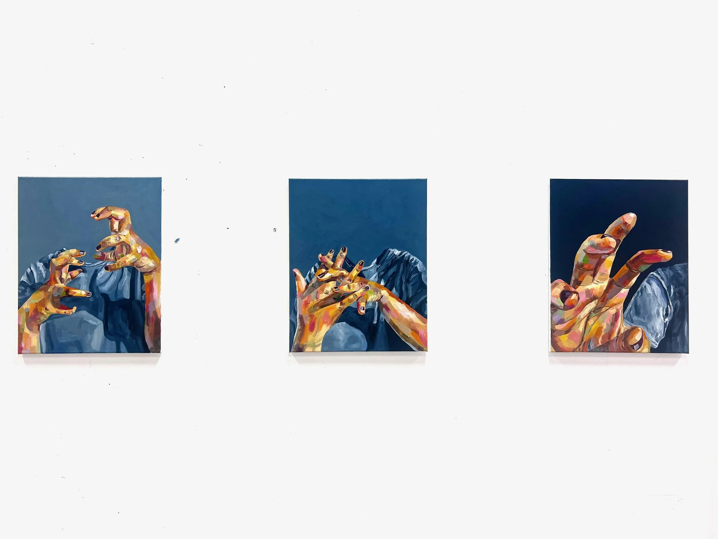 Love Story | tryptic: 30x20cm , Oil on canvas, 2025