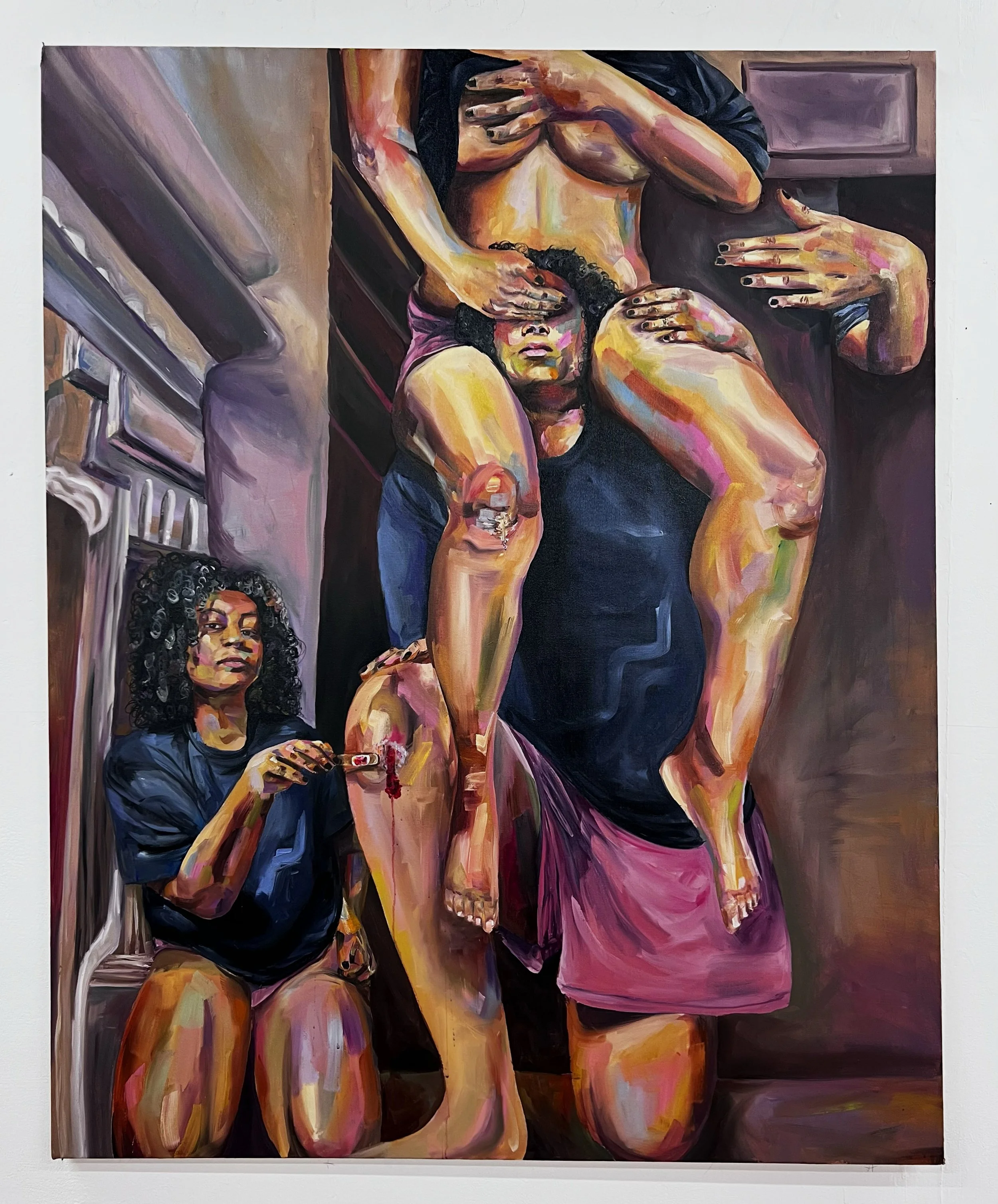 Nexus Event / Inflection Point | 170cm x 130cm, Oil on canvas, 2025