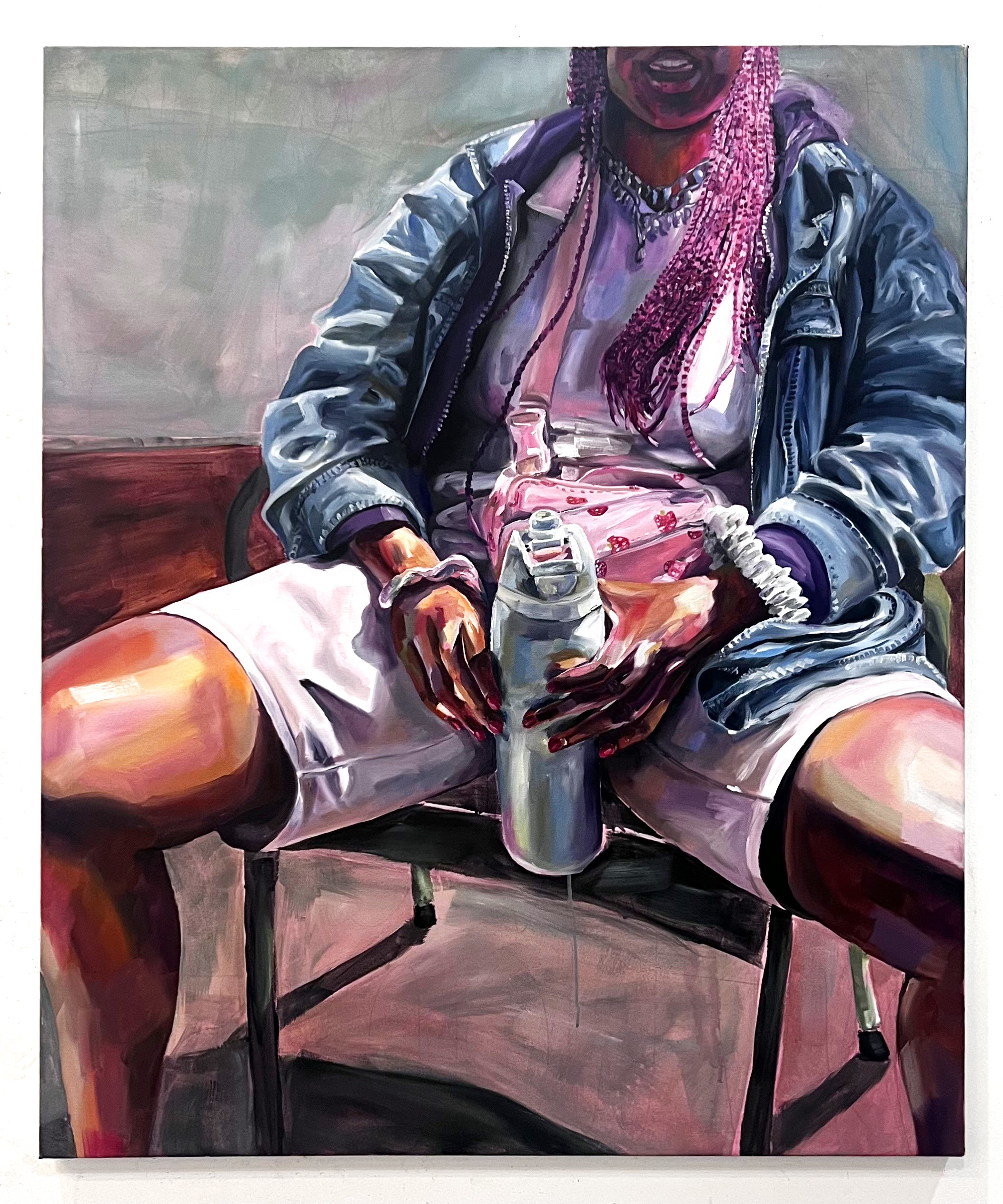 Muse in the Son | 100cm x 119cm, Oil and acrylic on canvas, 2025