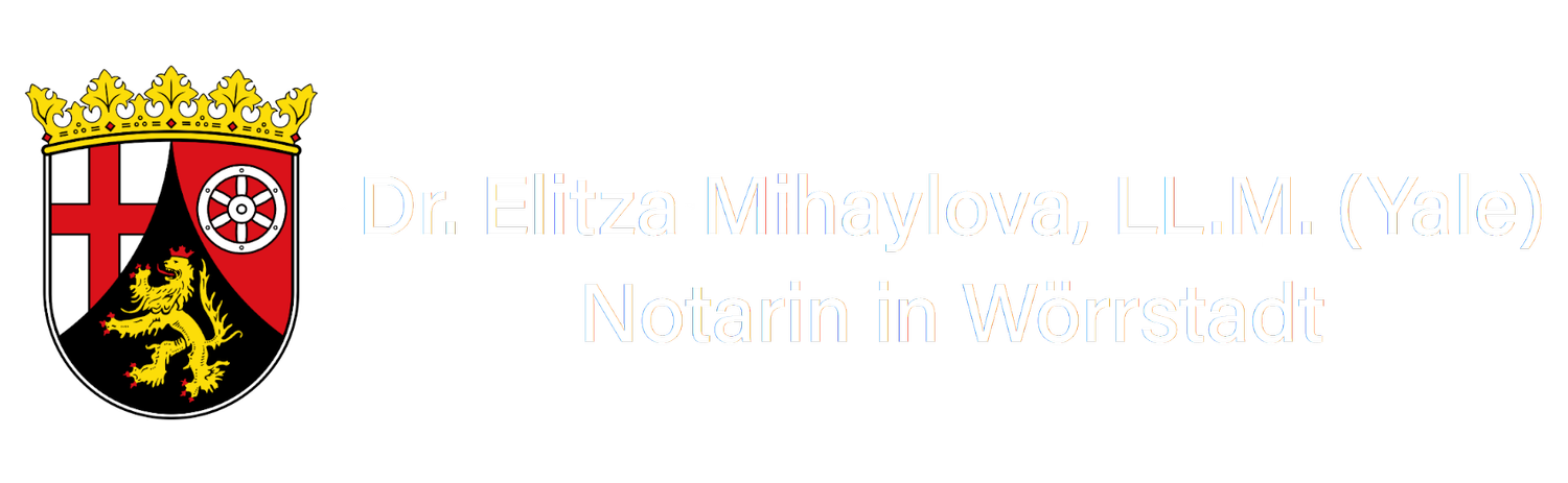 Notarin Dr. Elitza Mihaylova, LL.M. (Yale) - Ihre Notarin mit Amtssitz in Wörrstadt