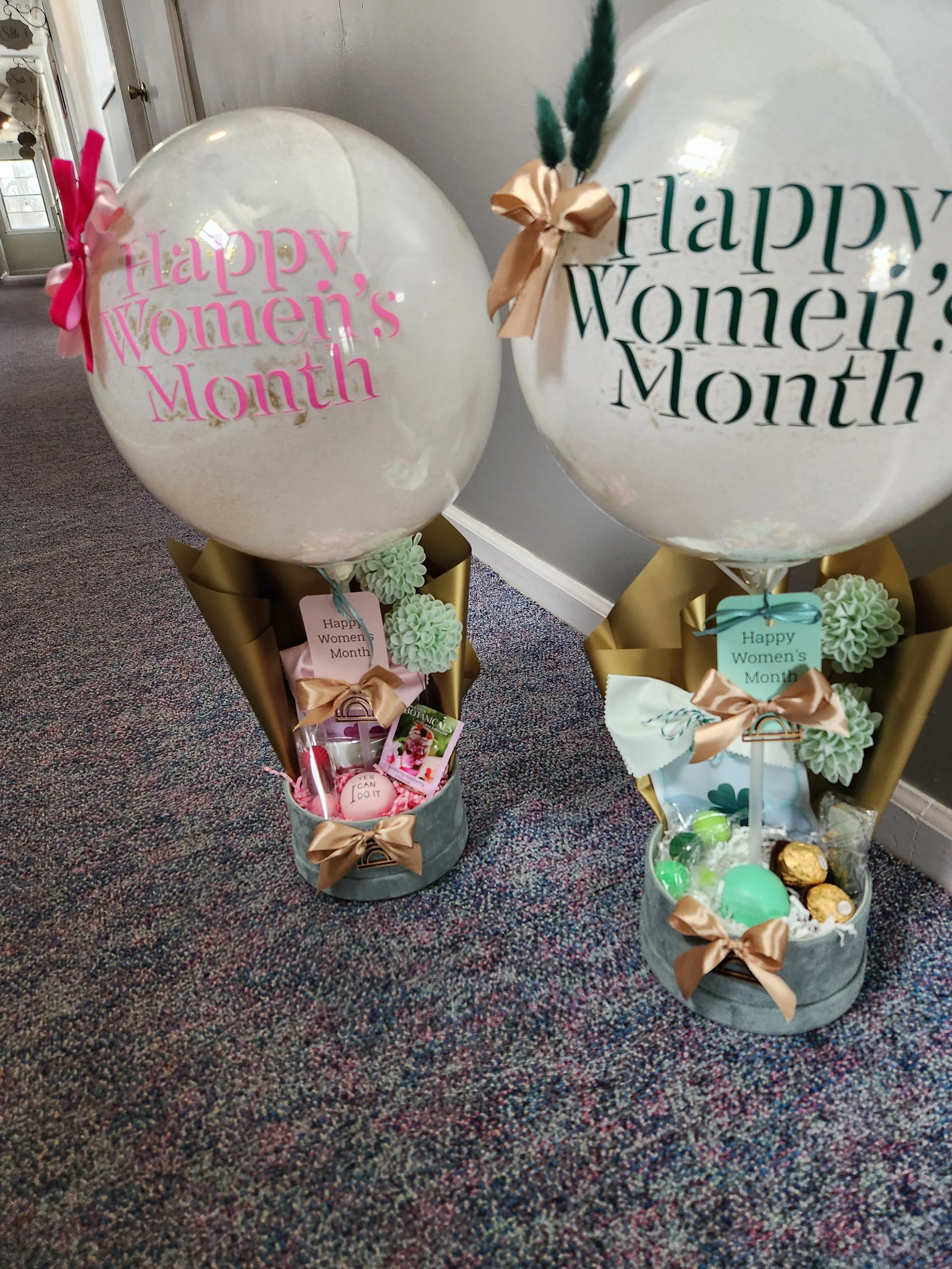 Celebrate her this March during Women's History Month - Balloon Basket gift