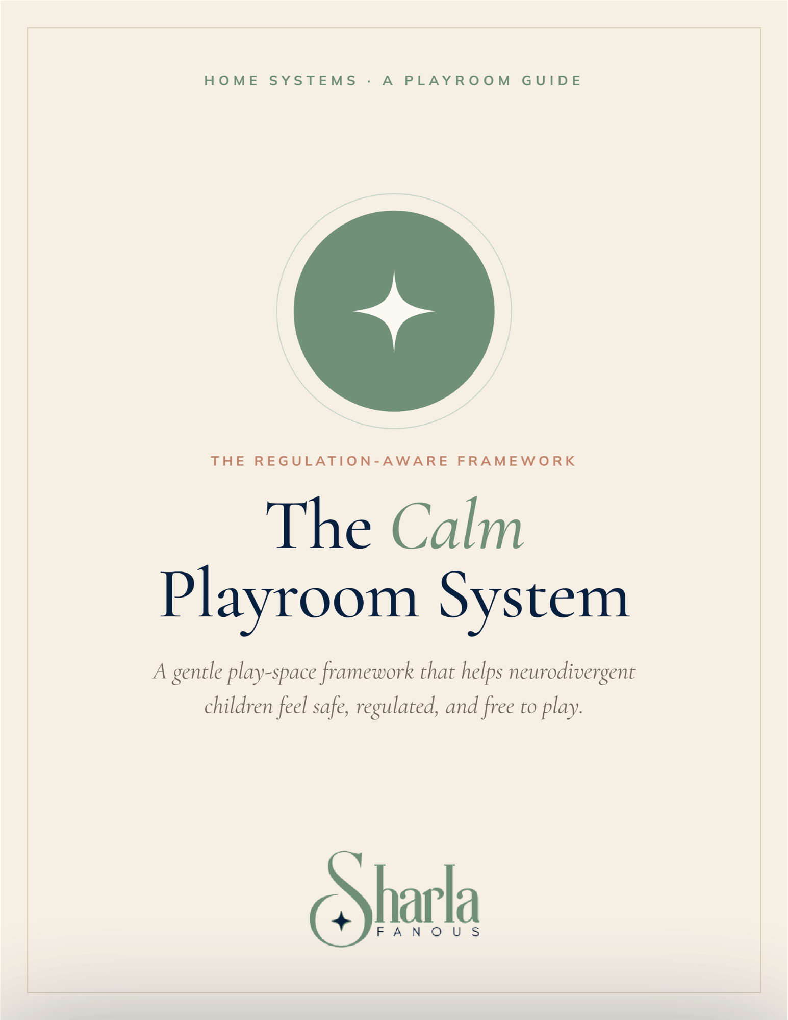 The Calm Playroom System + Starter Labels (A regulation-aware redesign framework)